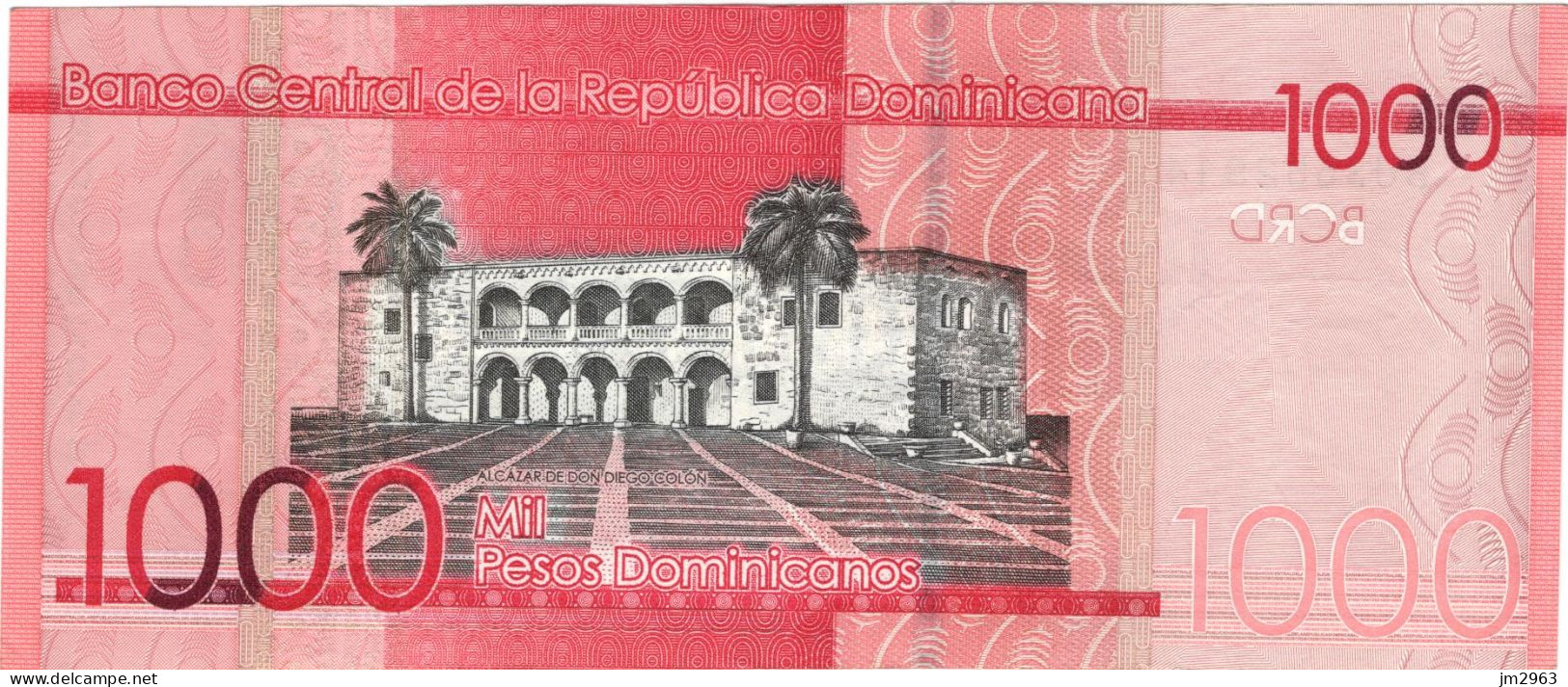 DOMINICAINE 1000 PESOS DOMINICANOS  VF 2015 BU3552914 - Dominicaanse Republiek