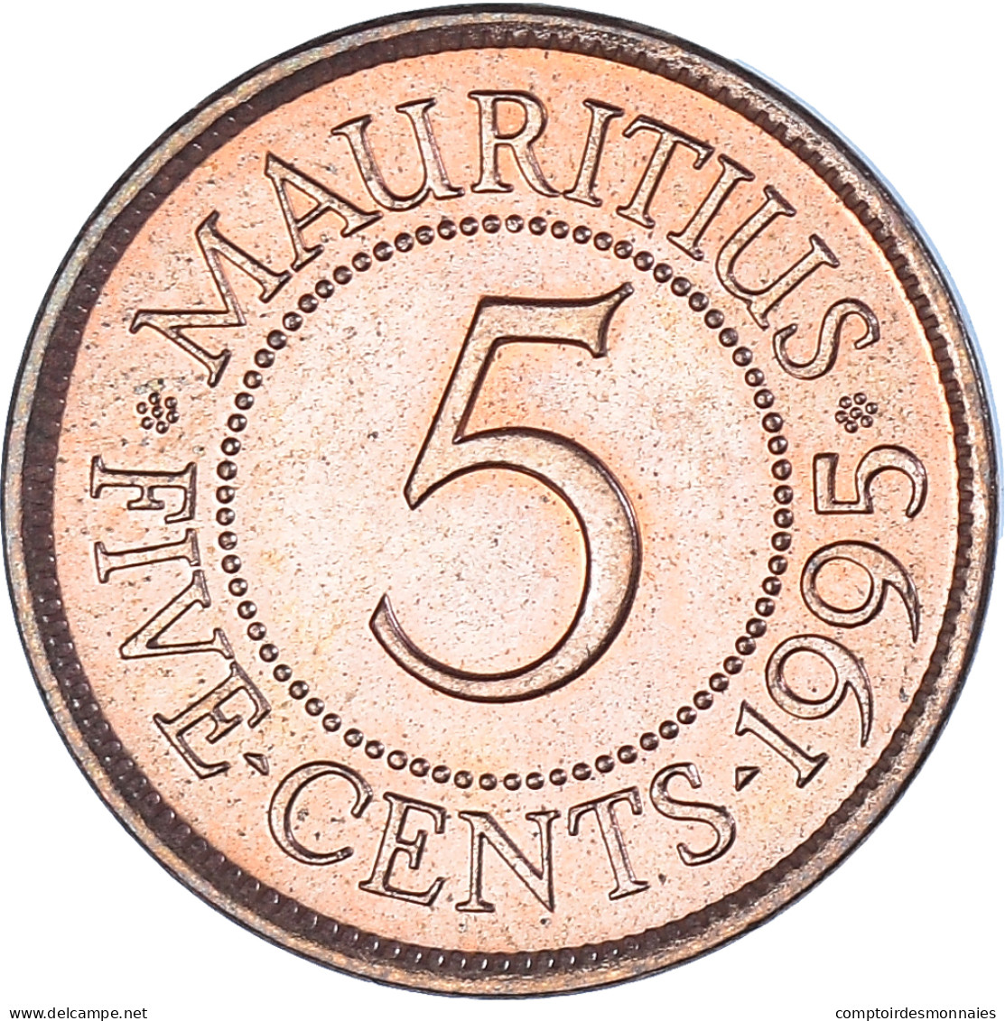 Monnaie, Maurice, 5 Cents, 1995 - Mauritius
