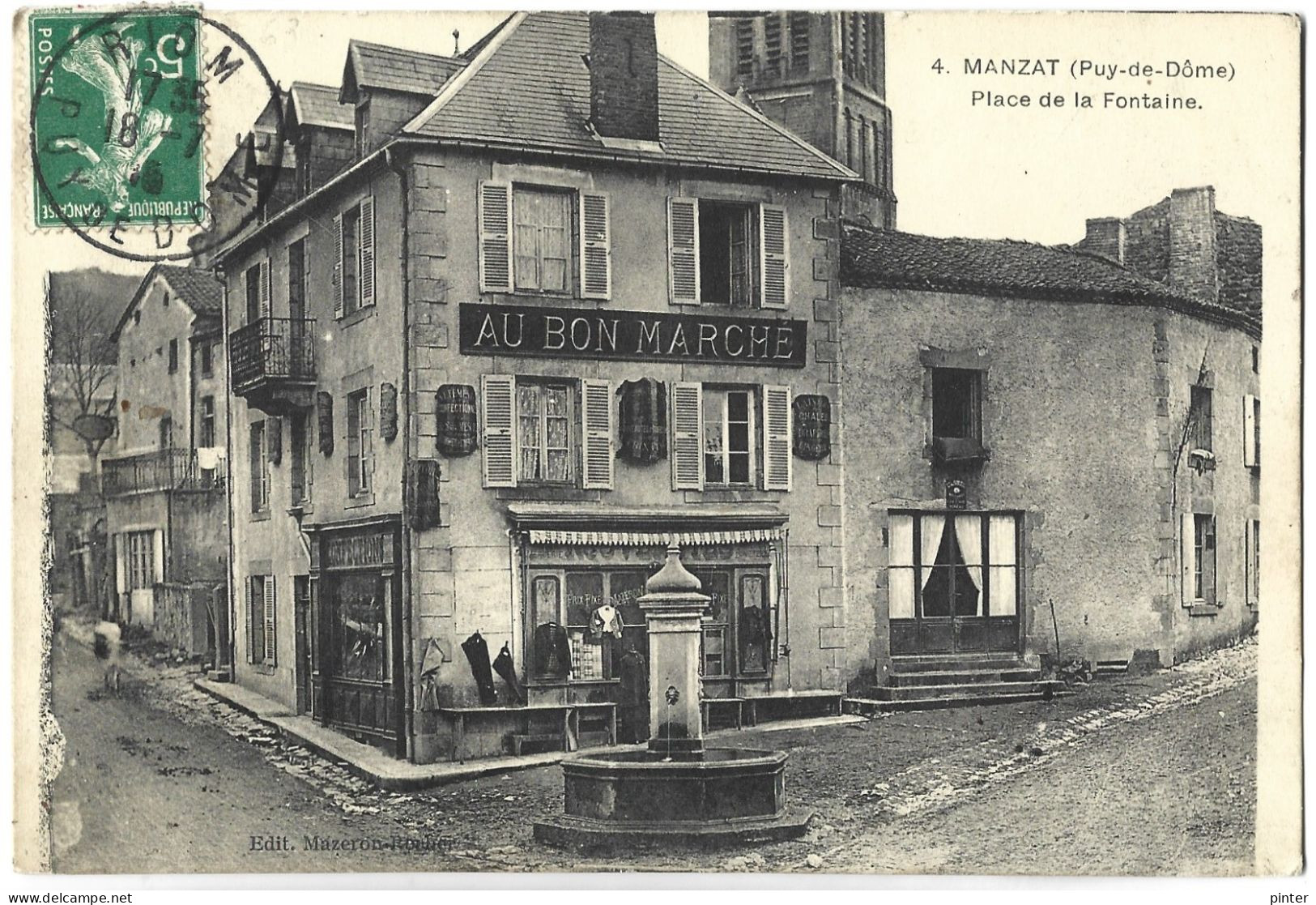 MANZAT - Place De La Fontaine - Manzat