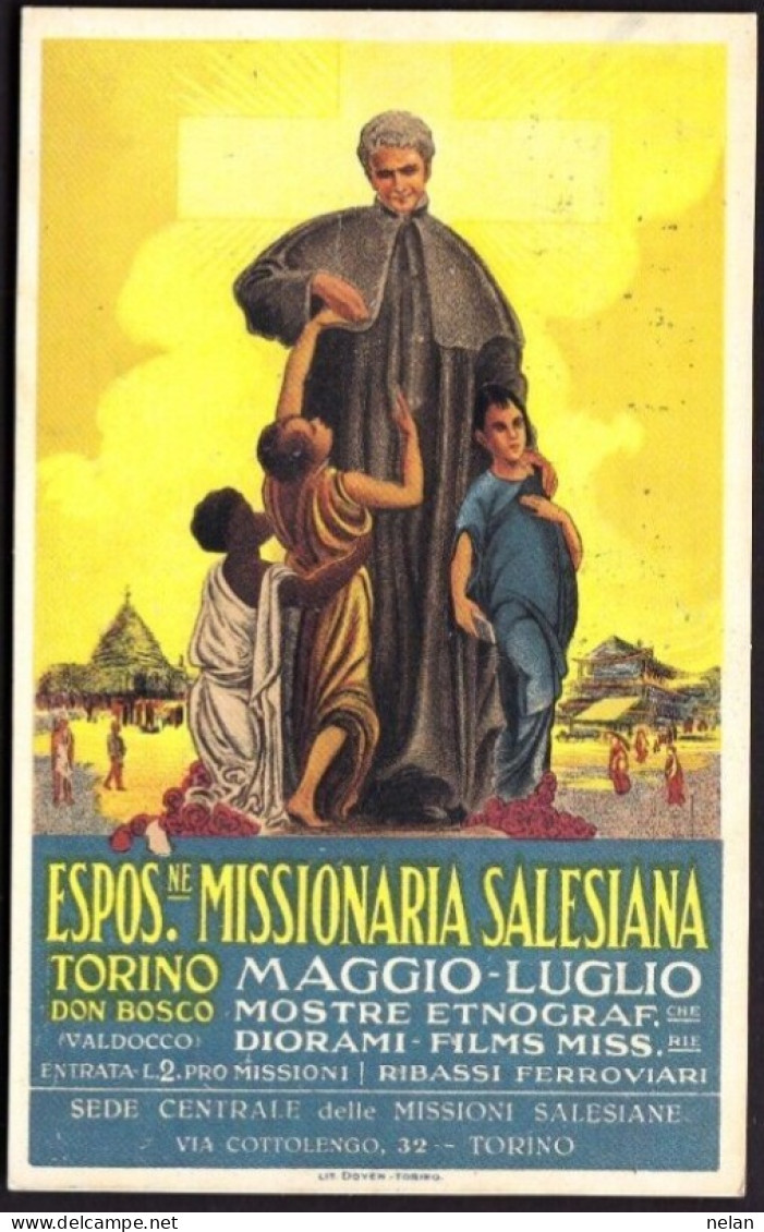 ESPOSIZIONE MISSIONARIA SELESIANA TORINO DON BOSCO  - F.P - Exposiciones