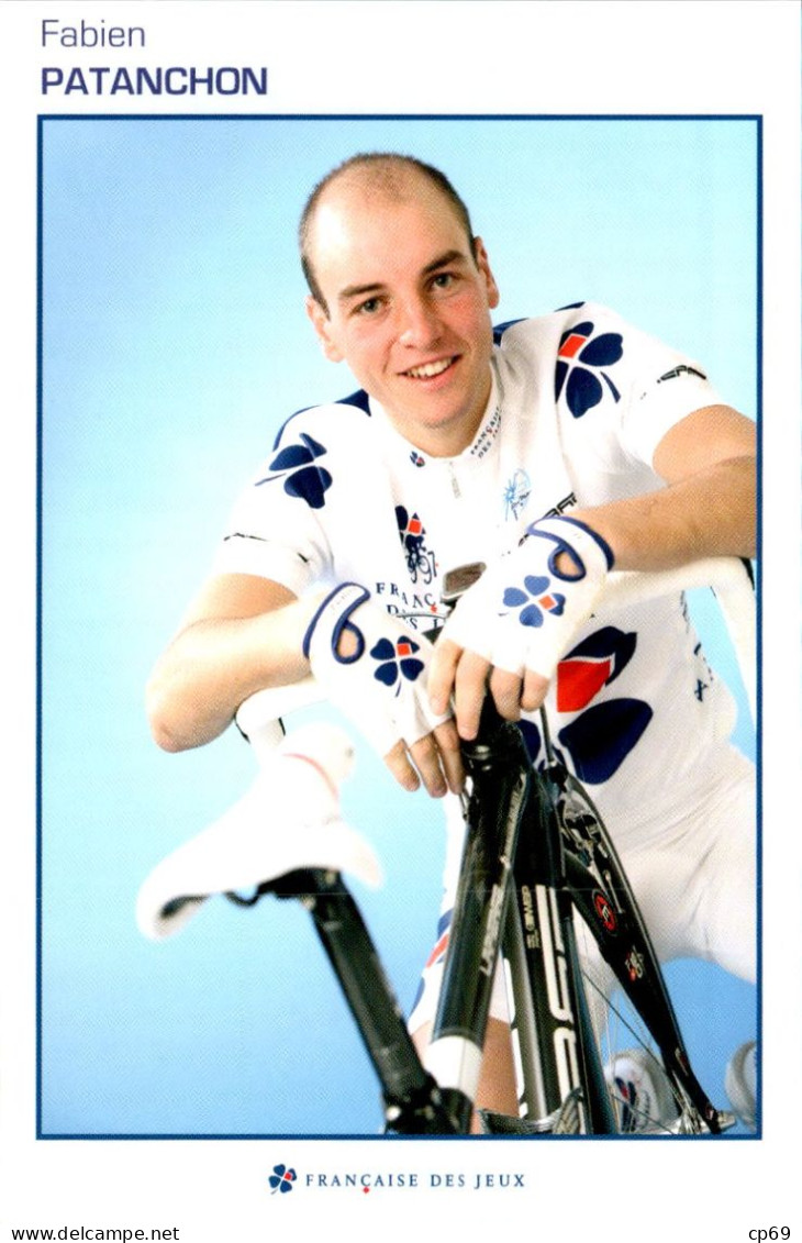 Carte Cyclisme Cycling サイクリング Format Cpm Equipe Cyclisme Pro Française Des Jeux 2007 Fabien Patanchon France Sup.Etat - Cycling