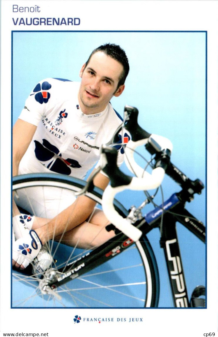 Carte Cyclisme Cycling サイクリング Format Cpm Equipe Cyclisme Pro Française Des Jeux 2007 Benoît Vaugrenard France Sup.Etat - Cycling