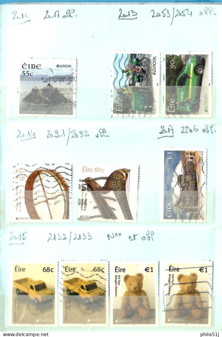 EUROPA   IRLANDE  2001 A 2017--- NEUF** Et OBL ---1/3 De COTE ---VOIR DESCRIPTION - Collezioni