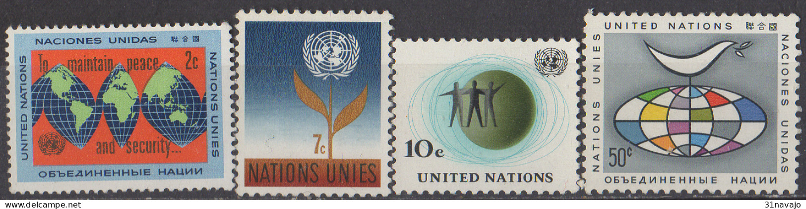 NATIONS UNIES (New York) - Série Courante 1964 - Ongebruikt