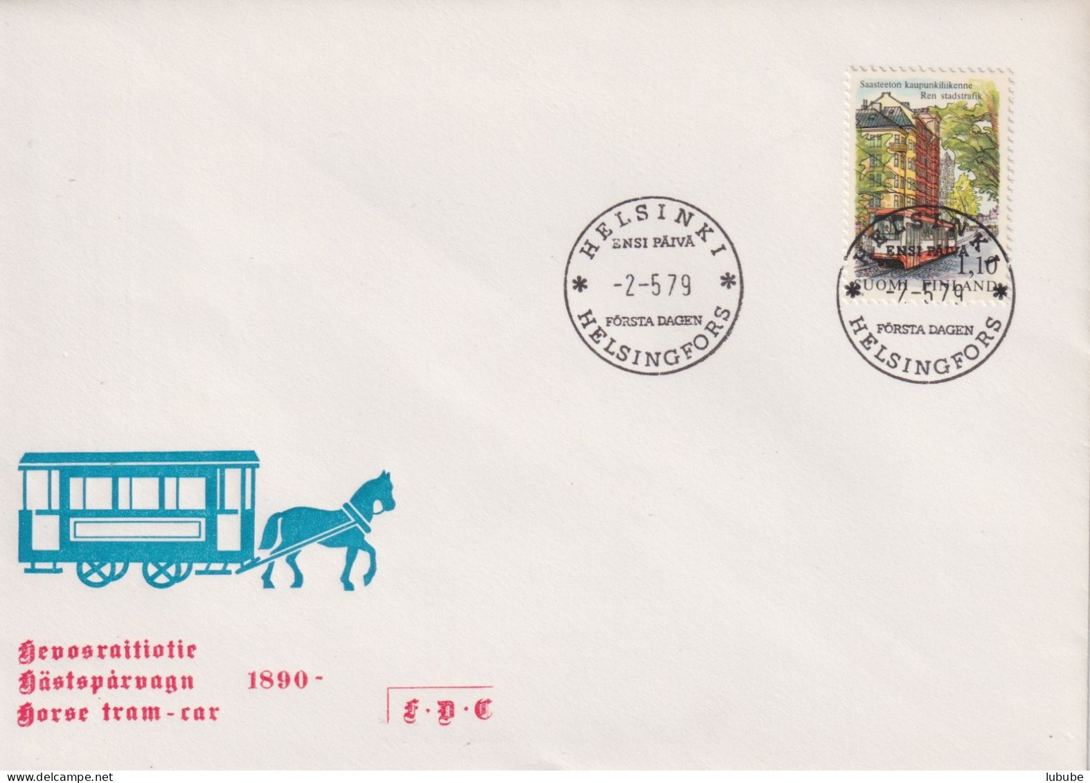 FDC  "Pferdetram"        1979 - Lettres & Documents