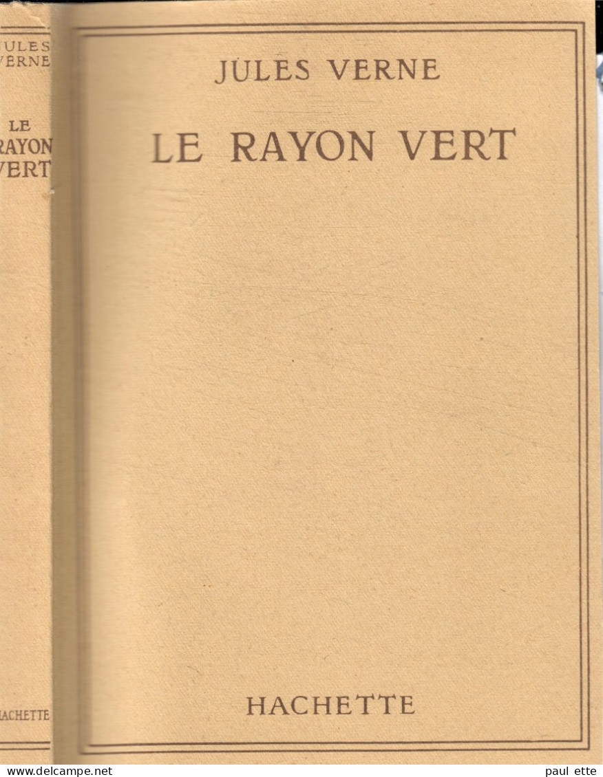 Livre- Jules VERNE - Le RAYON VERT (édit. Hachette; Bibliothèque De La Jeunesse) Jaquette, Rabats Intacts - Bibliothèque De La Jeunesse