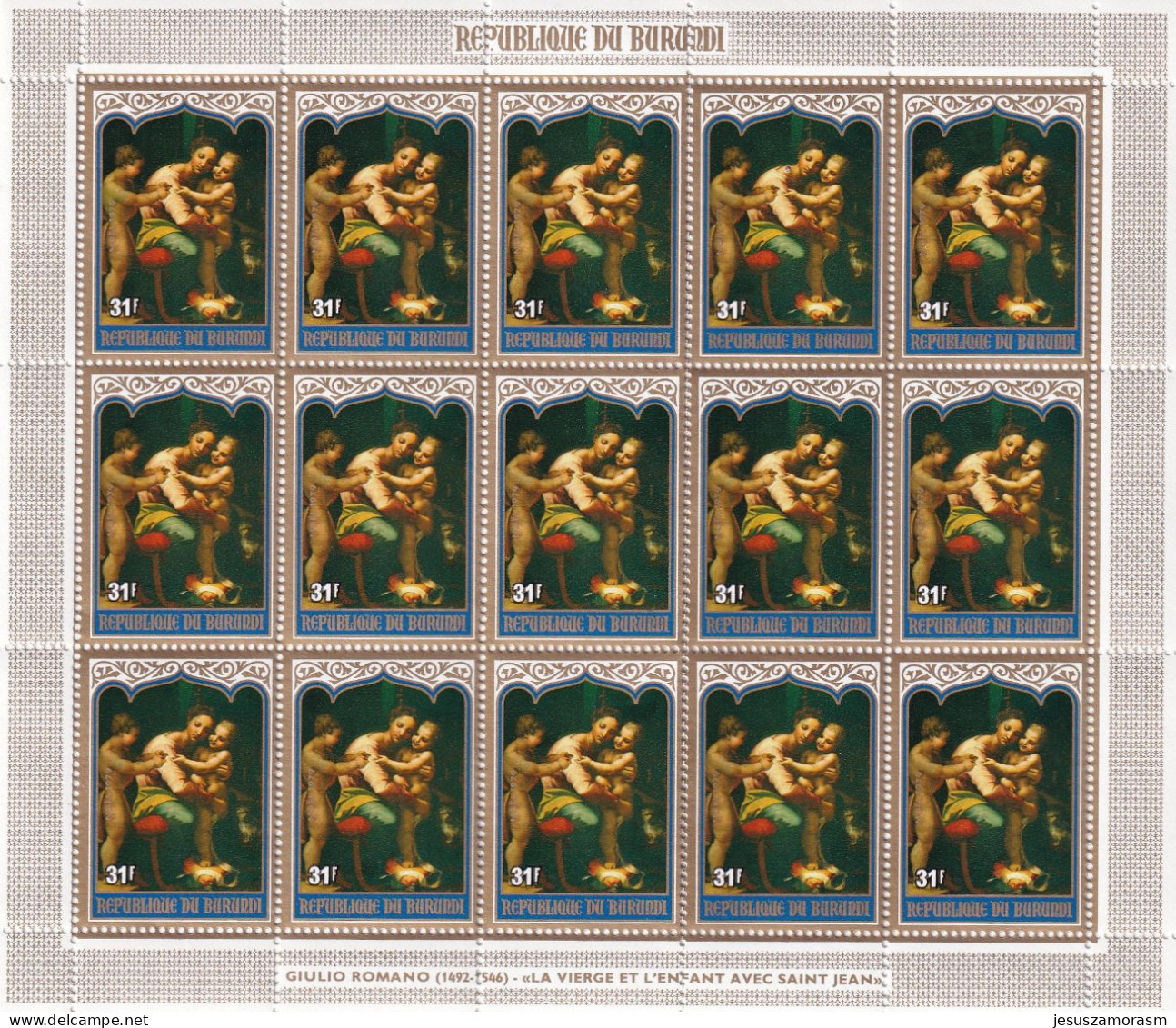 Burundi Nº 815 Al 818 En Hojas De 15 Series - Unused Stamps