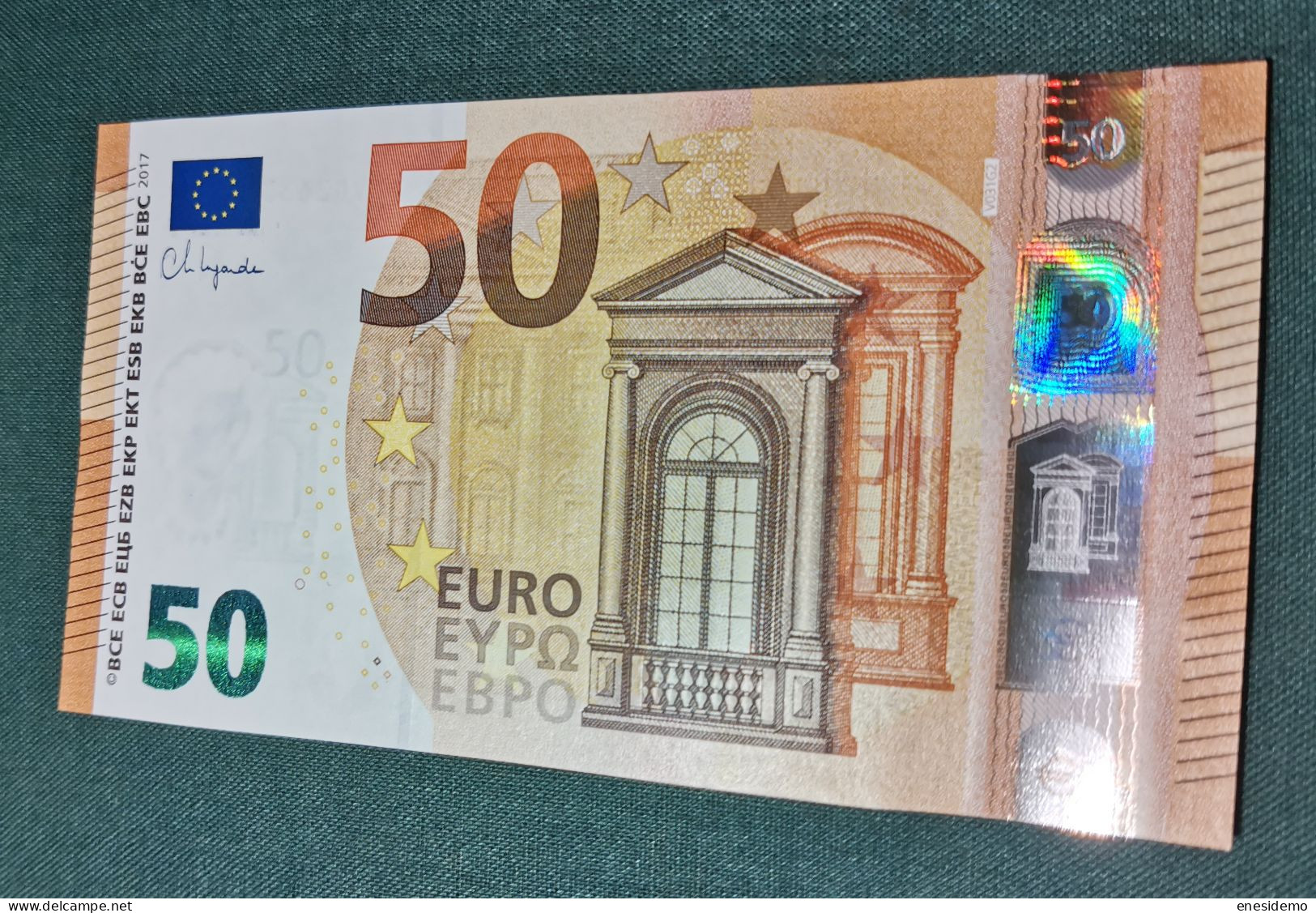 50 EURO SPAIN 2017 LAGARDE V031G2 VD SC FDS UNC. PERFECT - 50 Euro