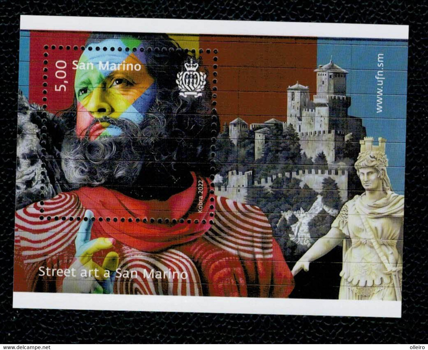 San Marino 2022 Street Art In San Marino 1v In Foglietto Complete Set ** MNH - Ungebraucht