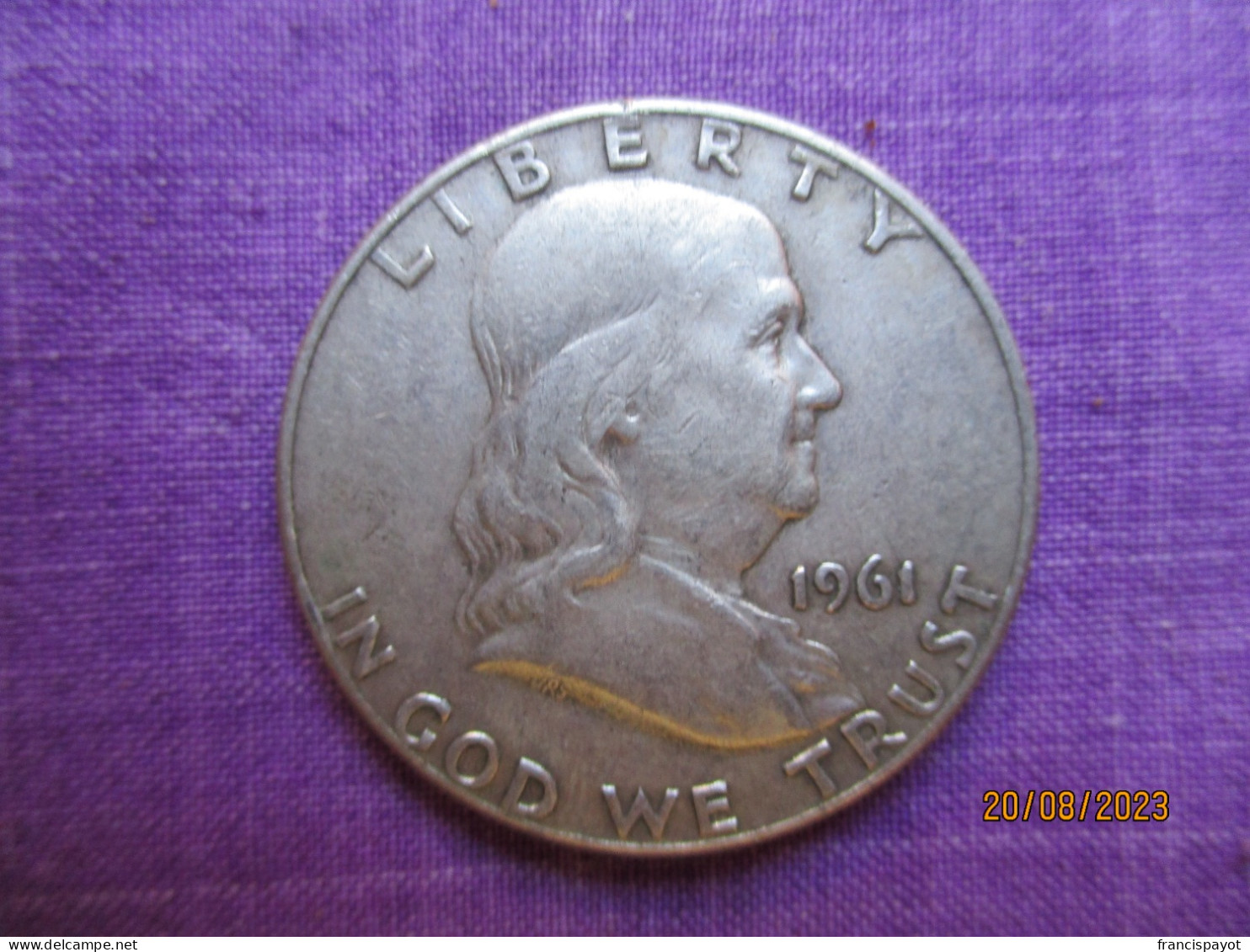 USA Half-dollar Franklin 1961 D - Wit-Rusland