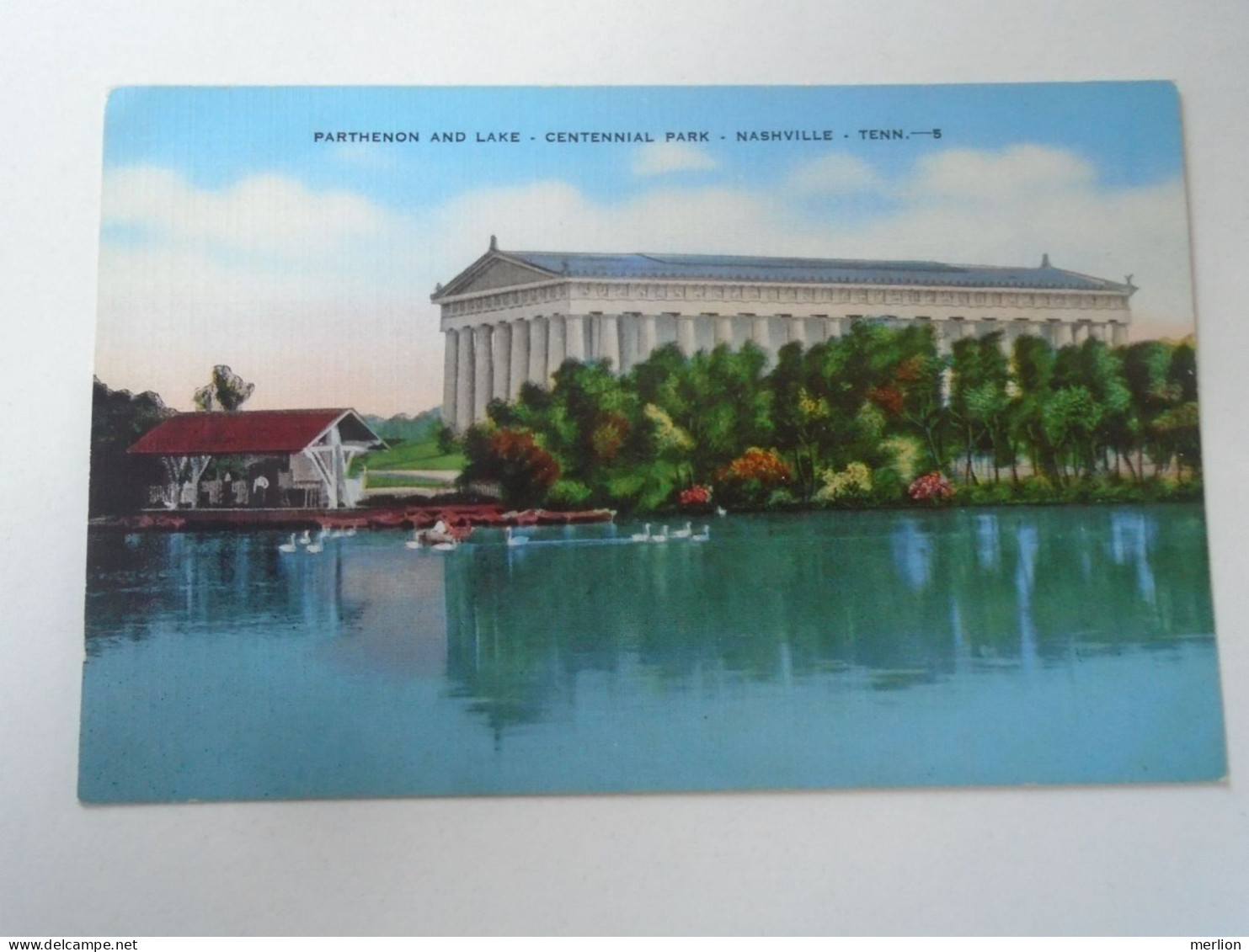 D197446    US  Parthenon And Lake - Centennial Park - Nashville -Tennessee   Ca 1940's - Nashville