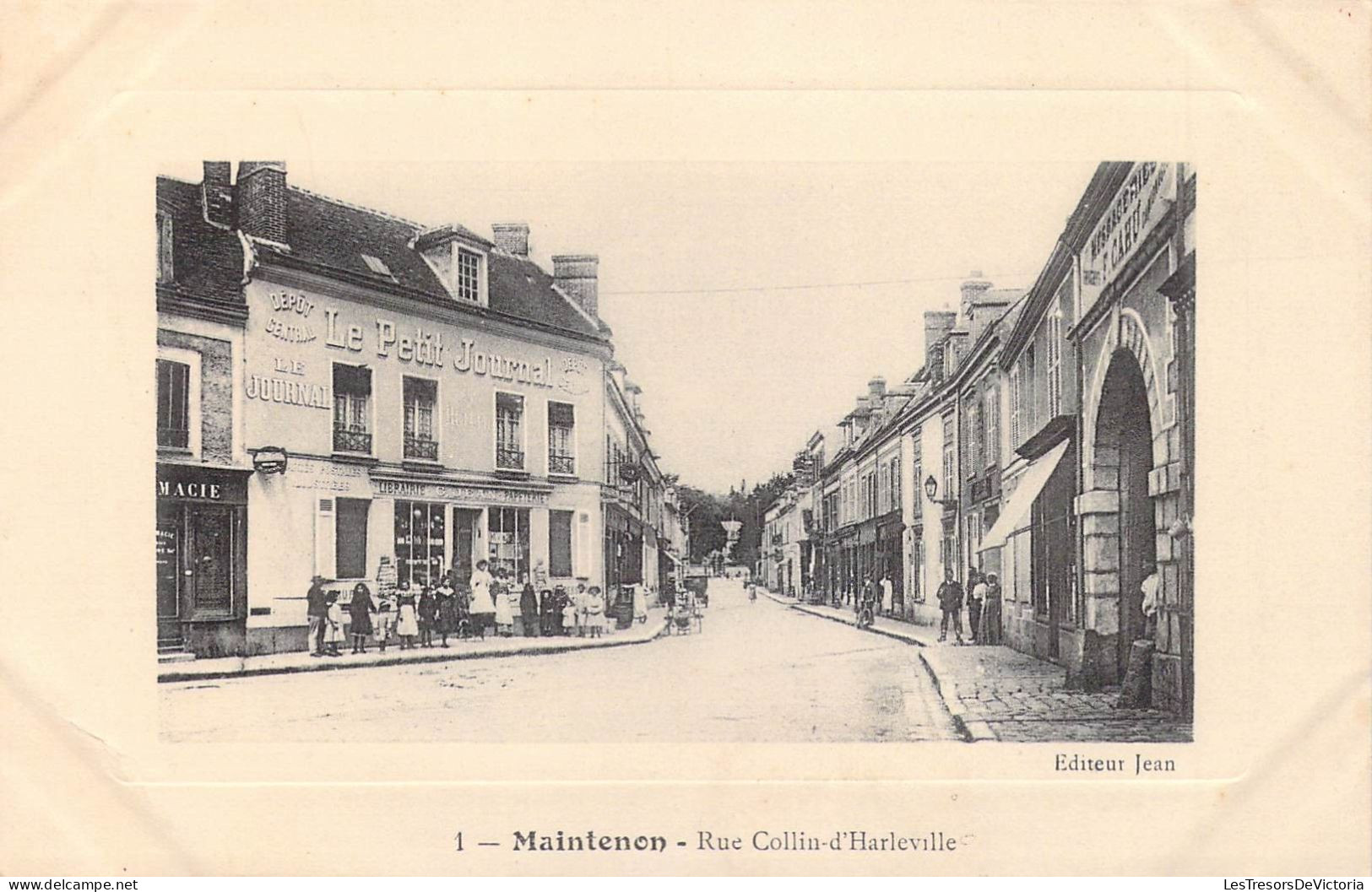 FRANCE - 28 - MAINTENON - Rue Collin D'Harleville - Editeur Jean - Carte Postale Ancienne - Maintenon