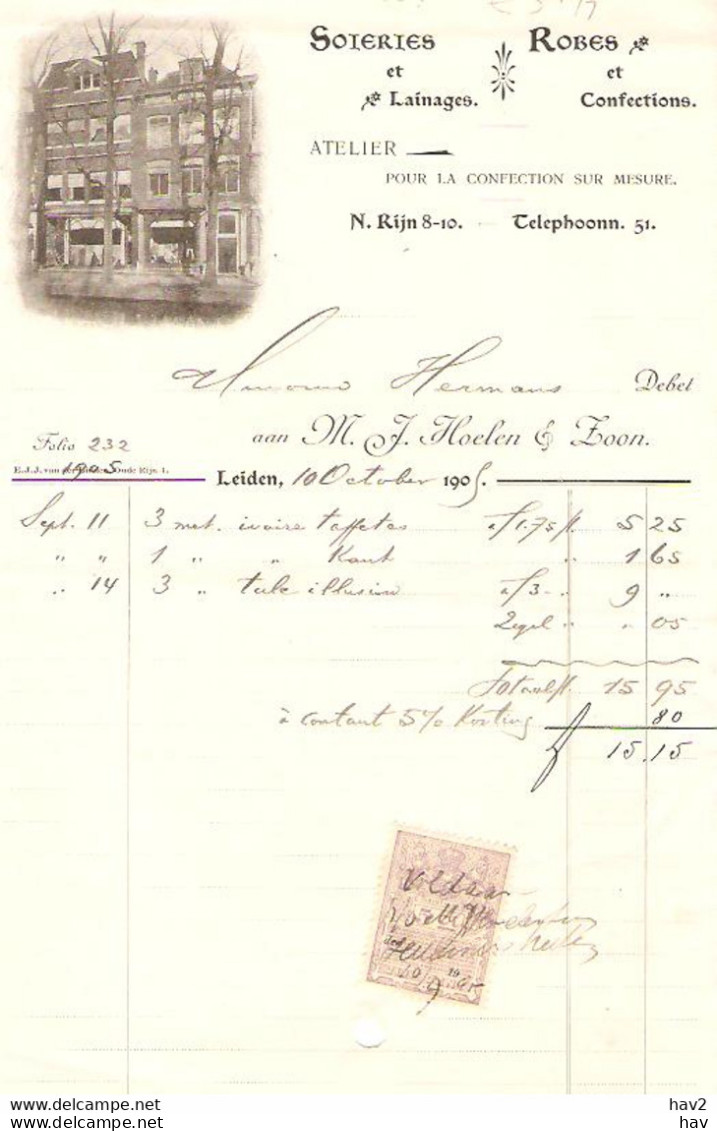 Leiden Nota 1905 M.J. Hoelen En Zn KE3304 - Nederland