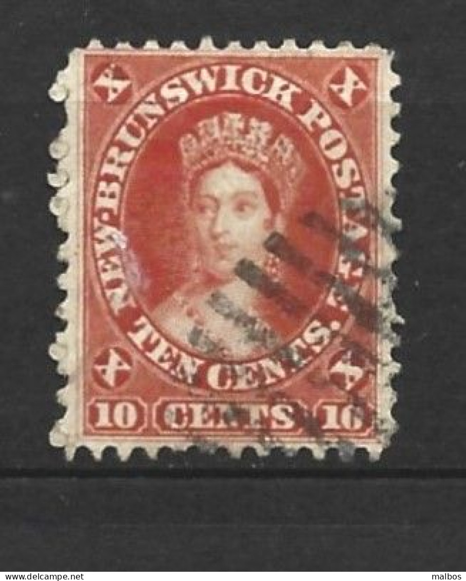 CANADA - New Brunswick  1860 - (o)  S&G 17      Red - Gebraucht