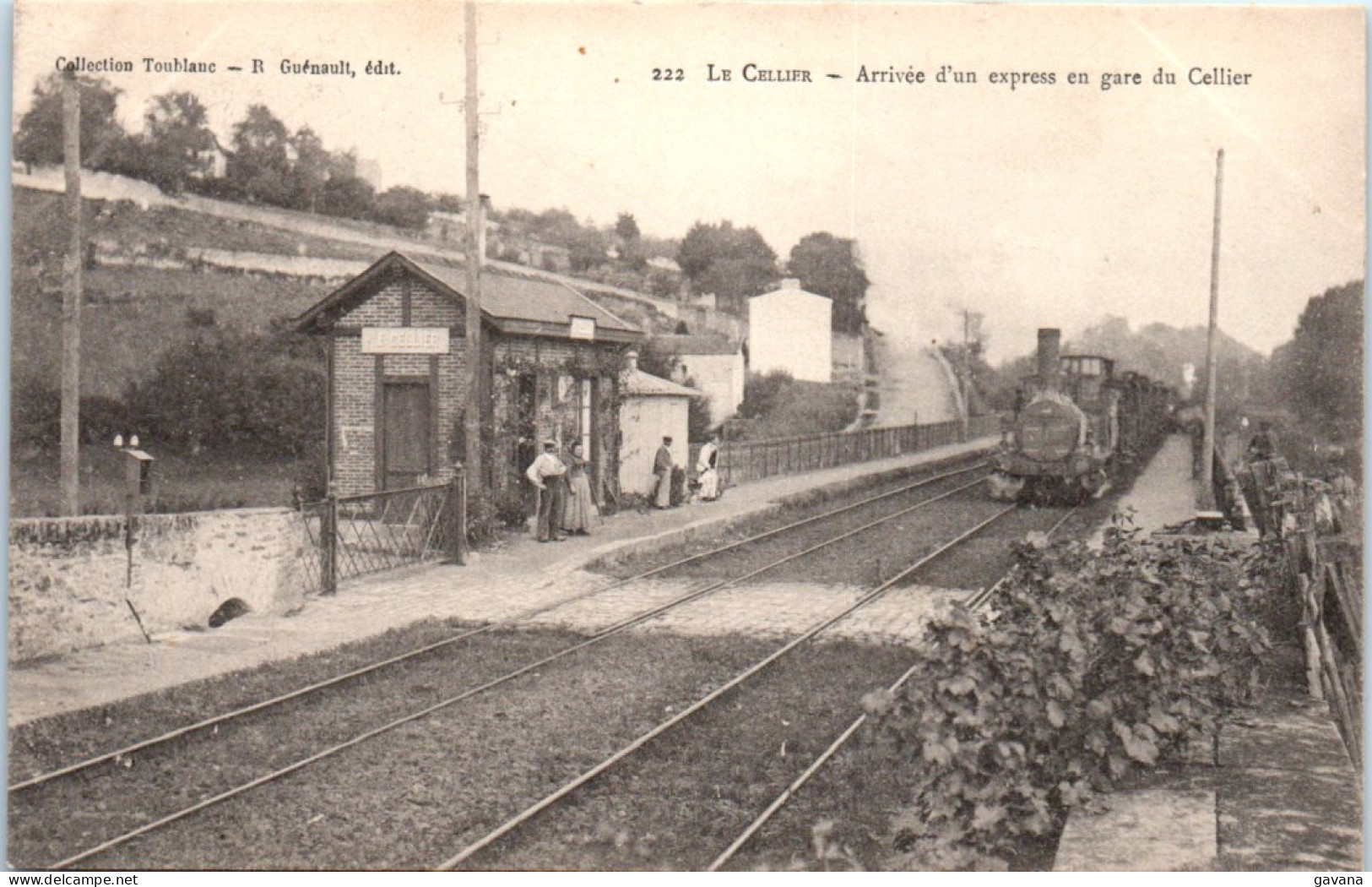 44 LE CELLIER - Arrivée D'un Express En Gare Du Cellier - Le Cellier