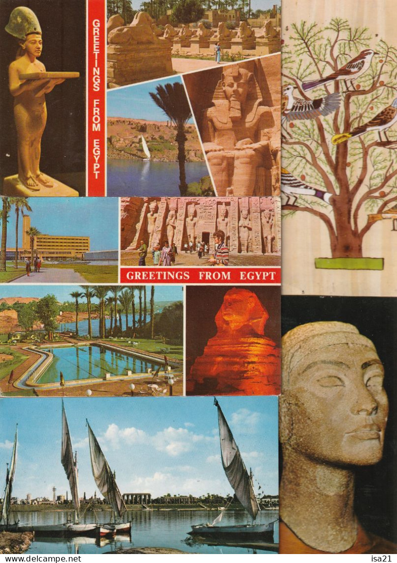 EGYPTE: Lot De 80 Cartes Postales Modernes Toutes Différentes - Collections & Lots