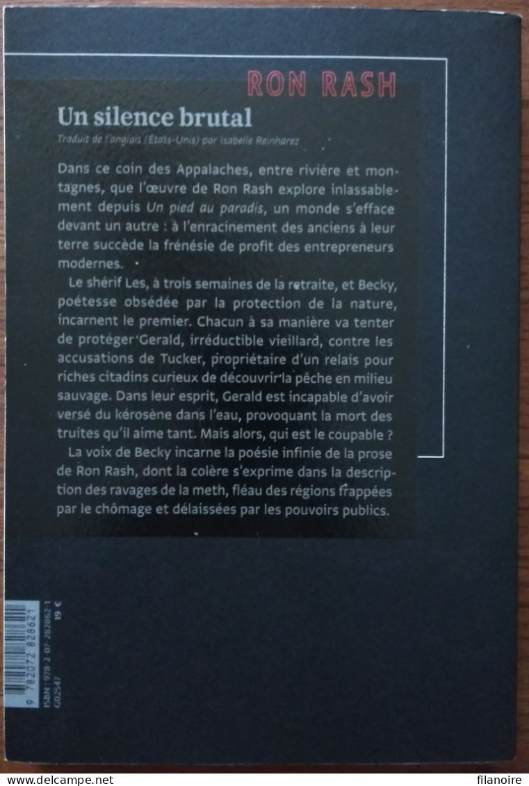 Ron RASH Un Silence Brutal (Gallimard / La Noire, EO 02/2019) - NRF Gallimard