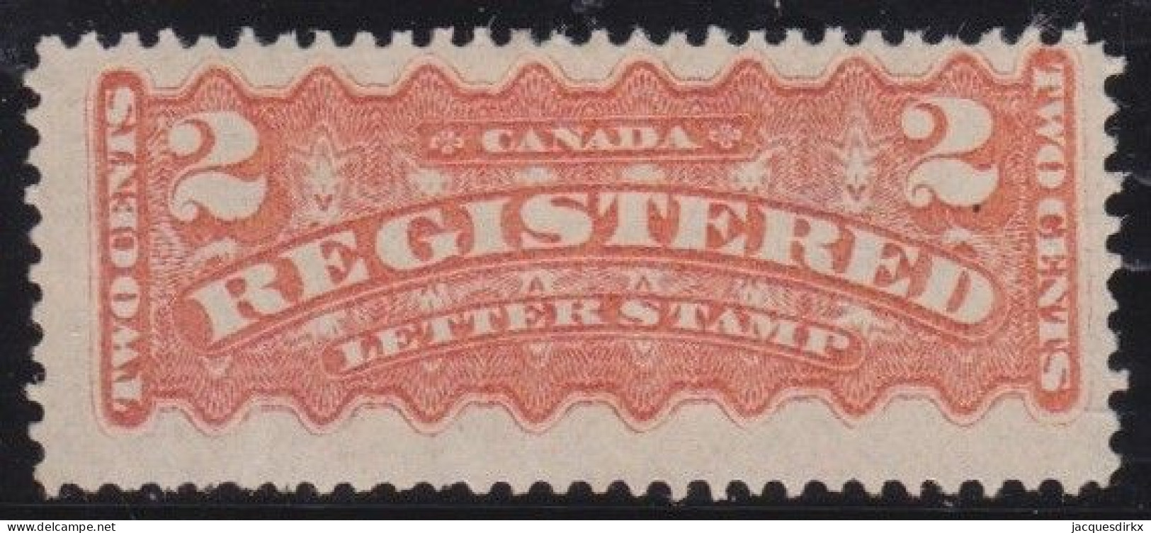 Canada     .    SG  .   R 1  (2 Scans)      .   *      .      Mint-hinged - Registration & Officially Sealed