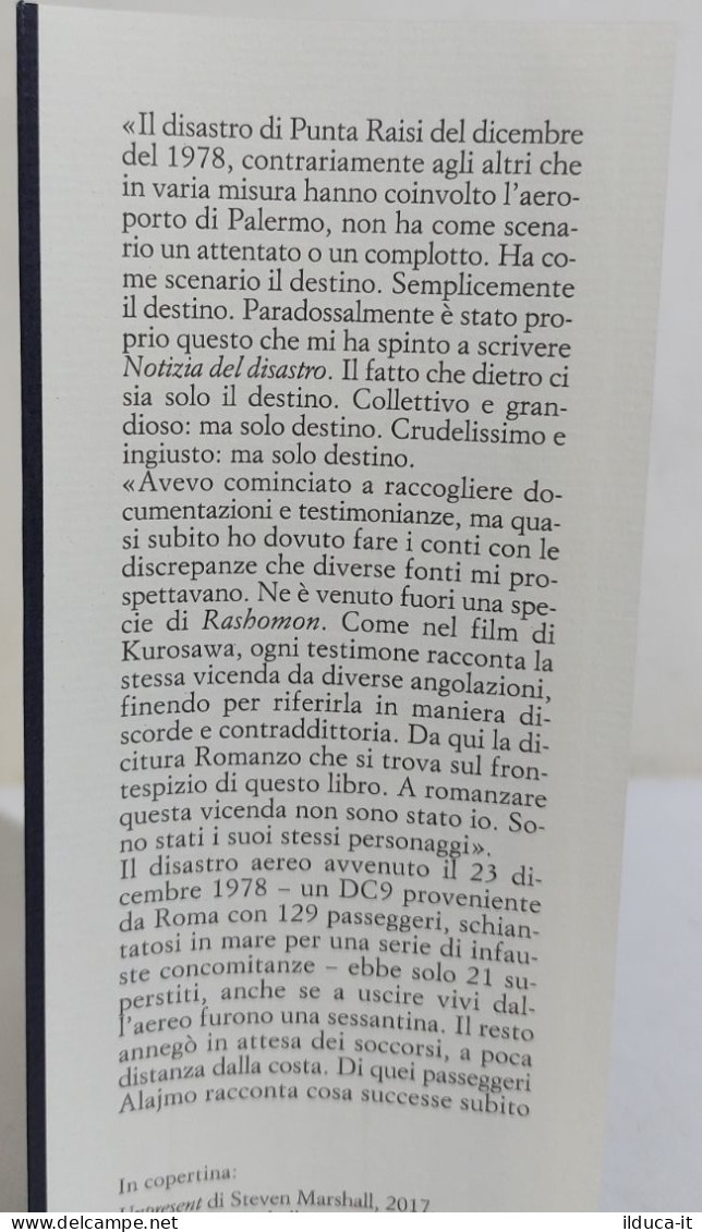 32497 V Roberto Alajmo - Notizia Del Disastro - Sellerio 2022 - Klassik