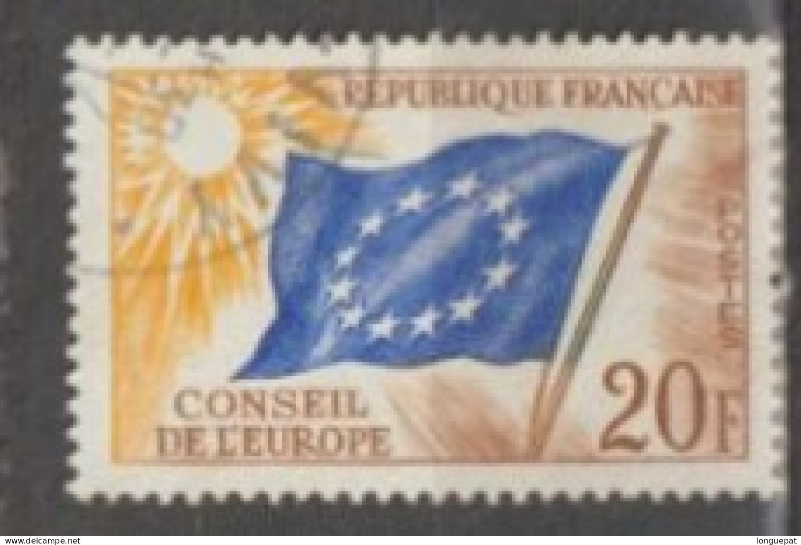 FRANCE : Conseil De L'Europe - Drapeau Du Conseil - Oblitérés