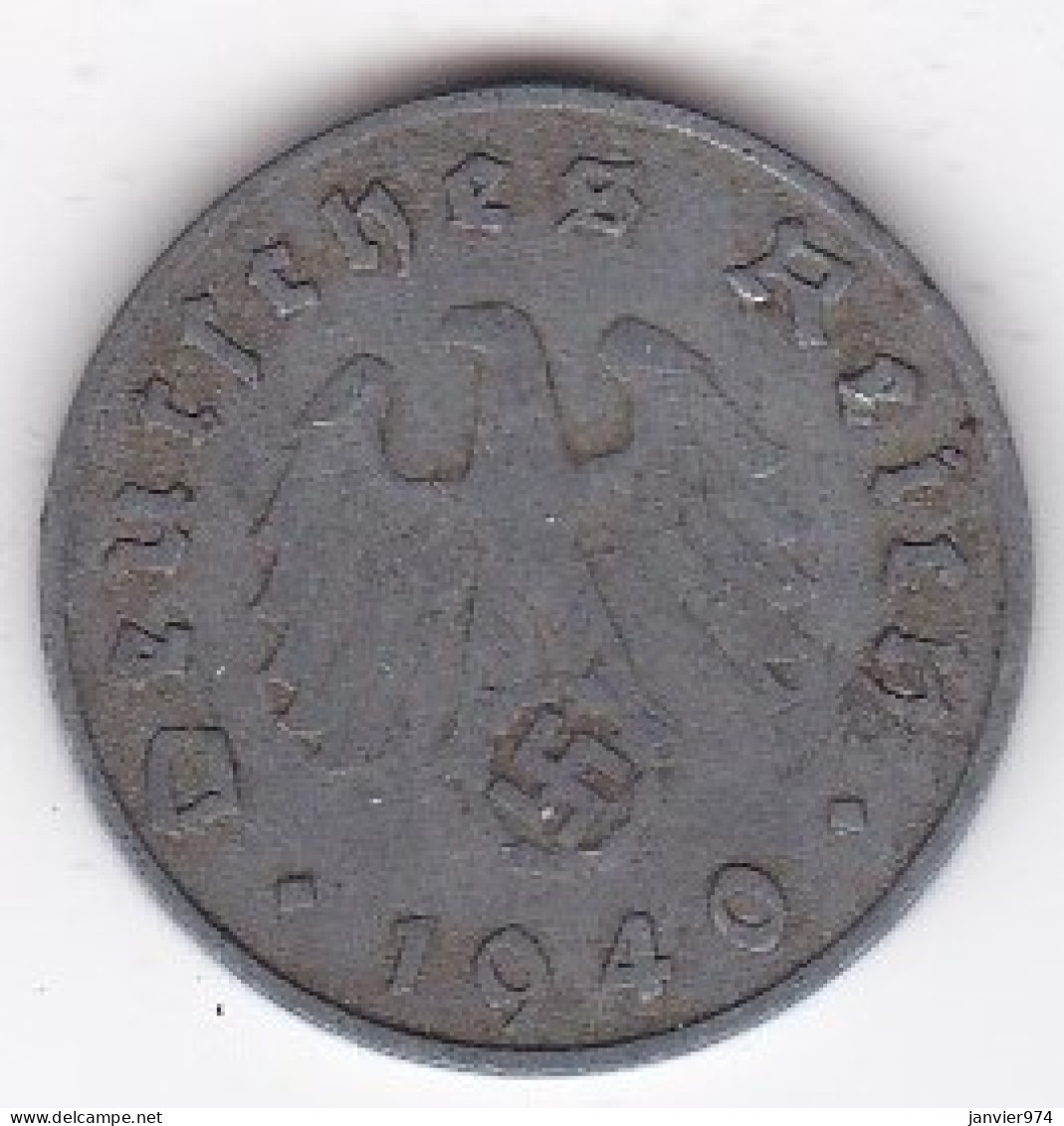 10 Reichspfennig 1940 E Muldenhütten En Zinc - 10 Reichspfennig