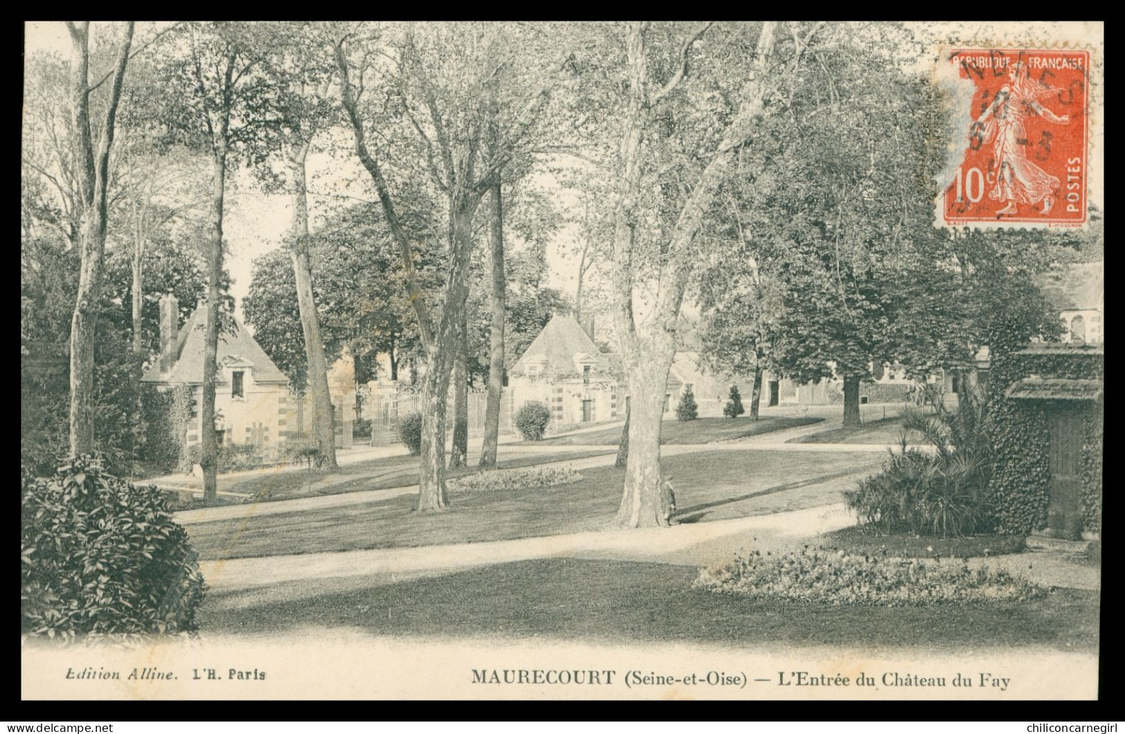 * MAURECOURT - Entrée Du Château Du Fay - Animée - Edit. ALLINE - 1910 - Maurecourt