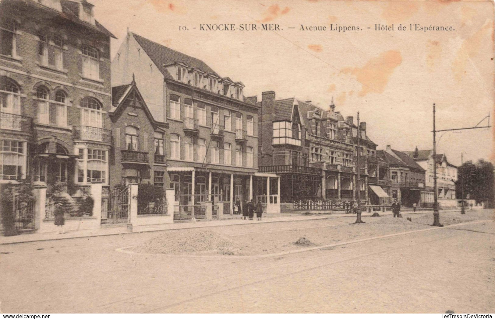 BELGIQUE - Knocke Sur Mer - Avenue Lippens - Hôtel De L'espérance  -  Carte Postale Ancienne - Knokke