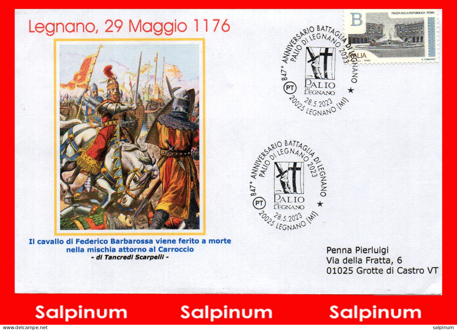 ANNULLO ANNIVERSARIO 847° BATTAGLIA LEGNANO - 2021-...: Marcophilia