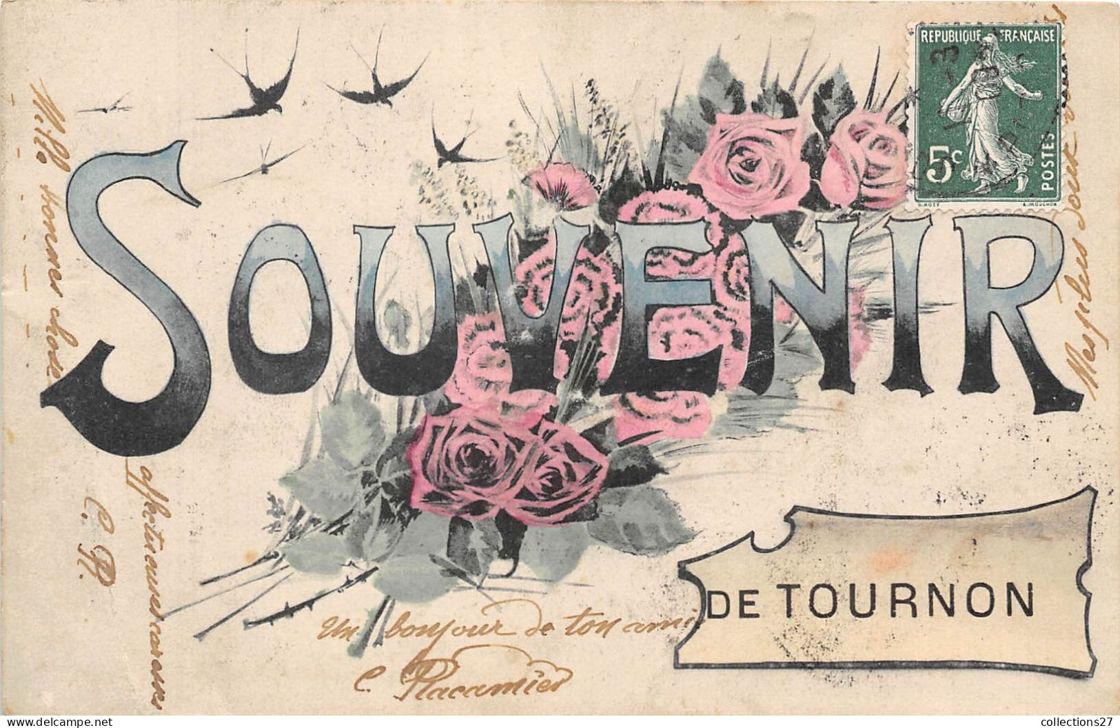 07-TOURNON- SOUVENIR DE TOURNON - Tournon