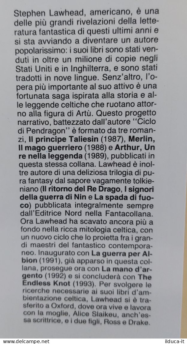 38937 V Stephen R. Lawhead - La Manmo D'argento - Editrice Nord 1994 - Klassik