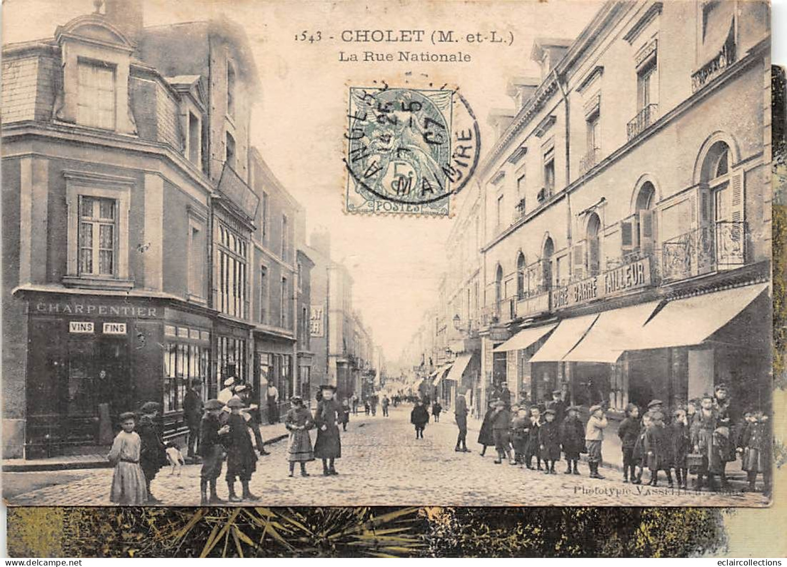 Cholet          49        La Rue Nationale . Commerces    N° 1543     (Voir Scan) - Cholet