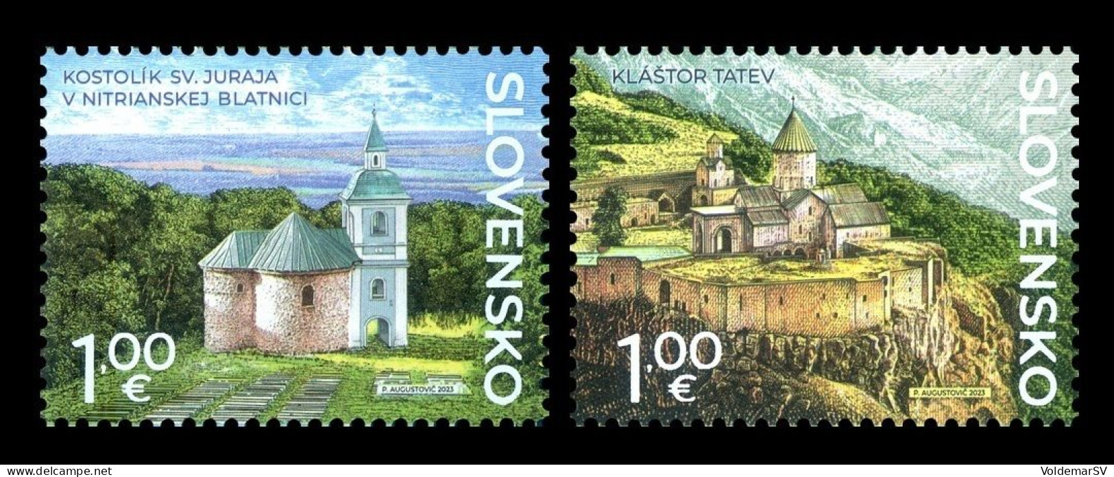 Slovakia 2023 Mih. 986/87 Tatev Monastery And Church In Nitrianska Blatnica (joint Issue Slovakia-Armenia) MNH ** - Neufs