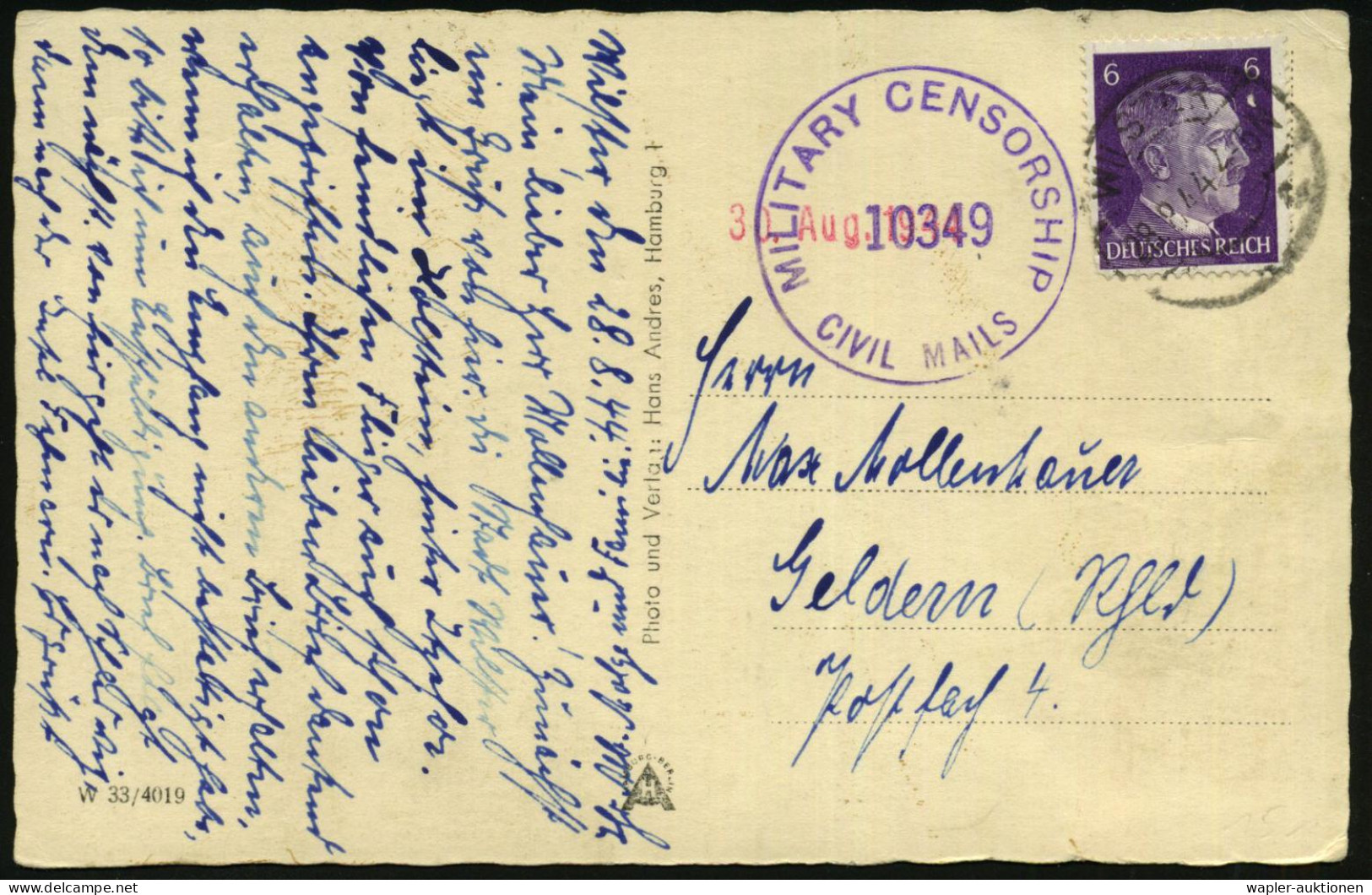 ÜBERROLLER / SPÄTE POST (Januar Bis 8.5.1945) - LATE MAIL (until May 8th, 1945) - POSTE TRES TARD (jusque à  8 Mai 1945  - 2. Weltkrieg