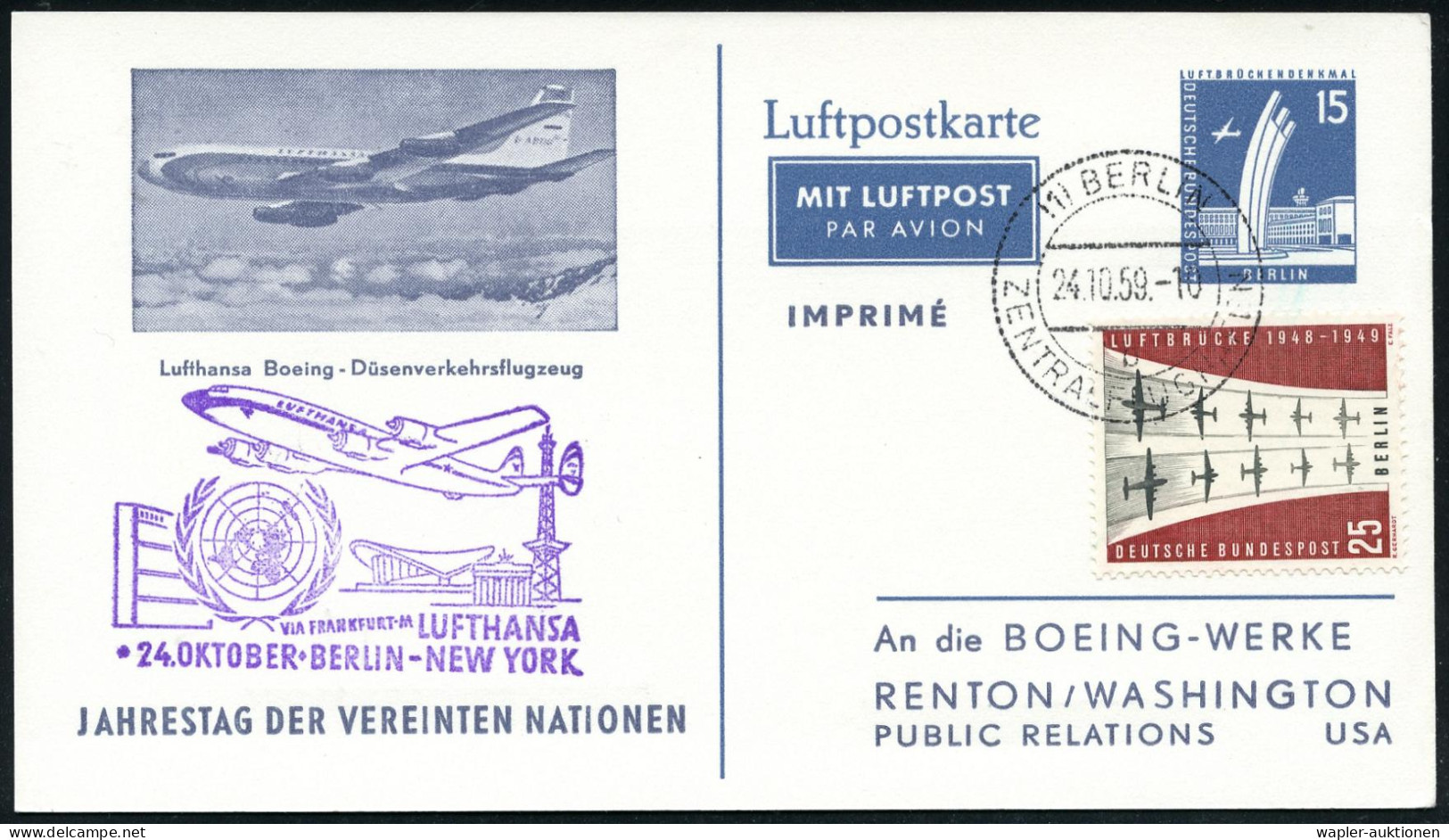 FLUGHAFEN / FLUGHAFEN-POSTÄMTER - AIR PORTS - AEROPORT - AEROPORTI / UFFICI POSTALI AEROPORTUALI - Sonstige (Luft)