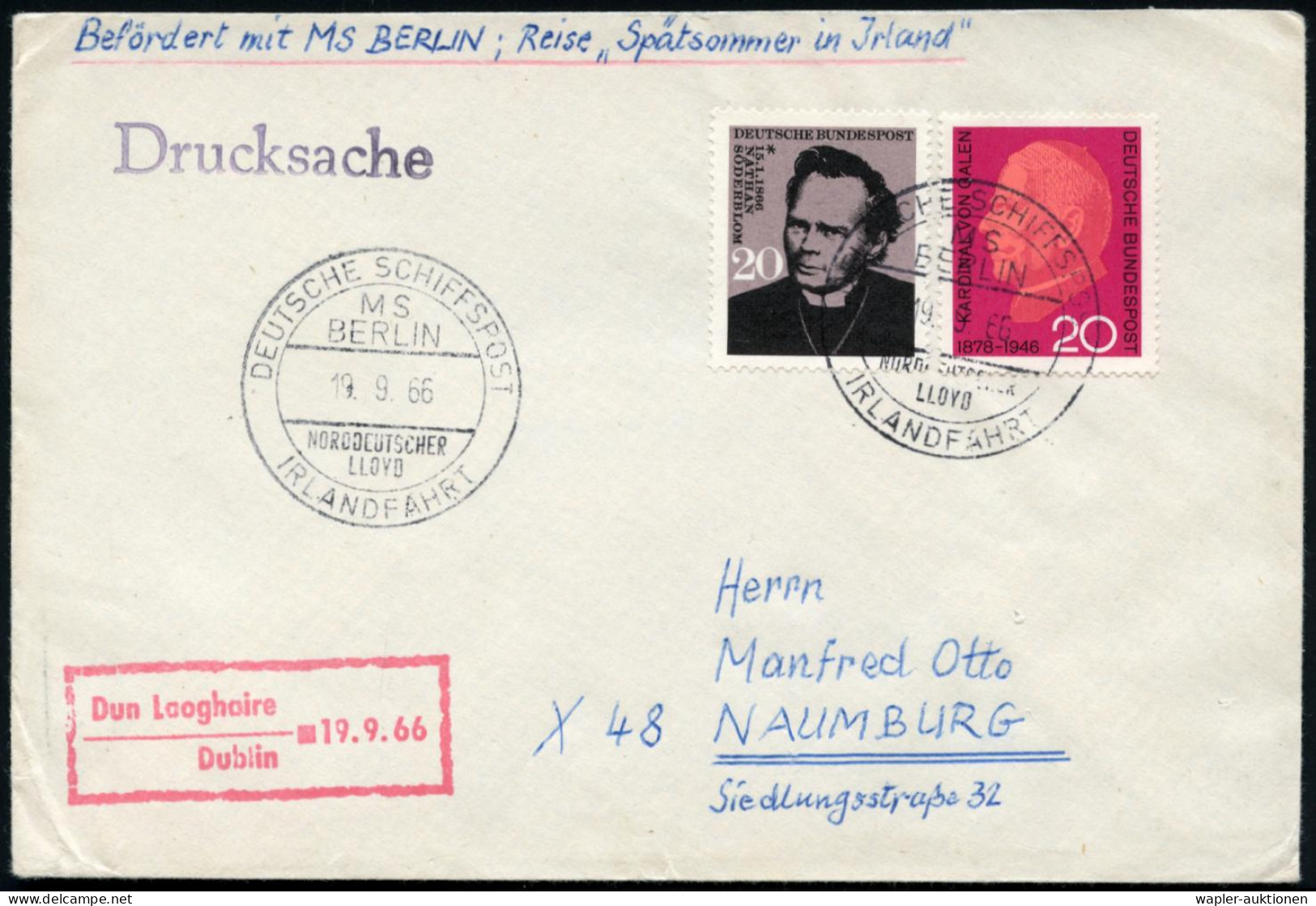 AMTLICHE DEUTSCHE SCHIFFSPOST (BPA): B.R.D. - GERMAN SEA-OST OFFICES: F.R.G. - BUREAU DE POSTE A BORD: R.F.A. - POSTA DI - Schiffahrt