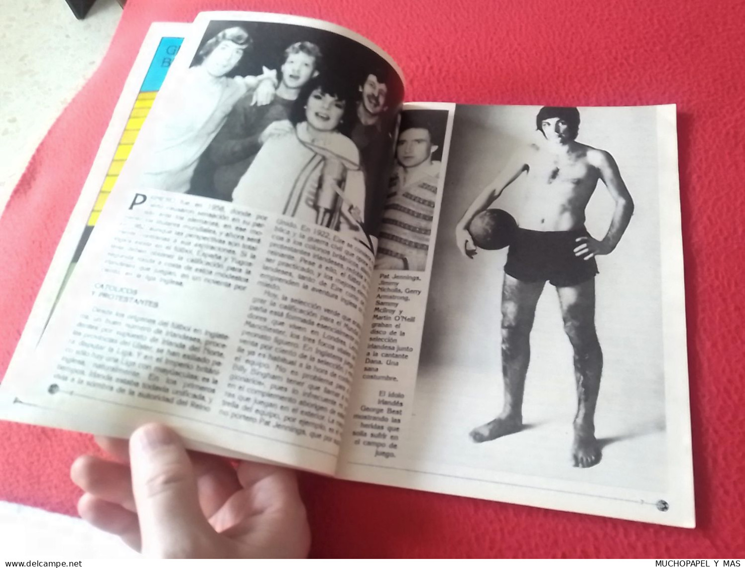 ANTIGUA REVISTA MAGAZINE FÚTBOL 24 SELECCIONES DE ORO ESPAÑA 82 Nº 16 IRLANDA DEL NORTE GEORGE BEST...NORTHERN IRELAND.. - [4] Thema's