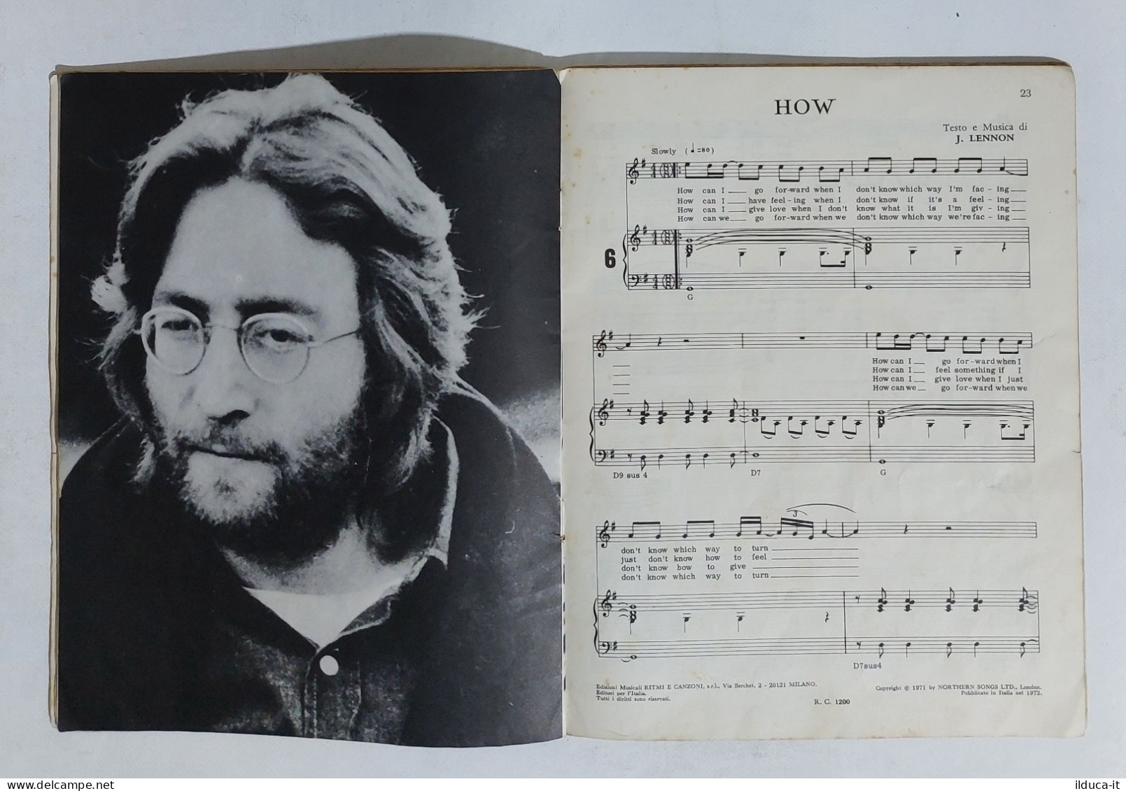 47917 SPARTITO MUSICALE - The Best Of John Lennon - Imagine - 1972 - Scores & Partitions