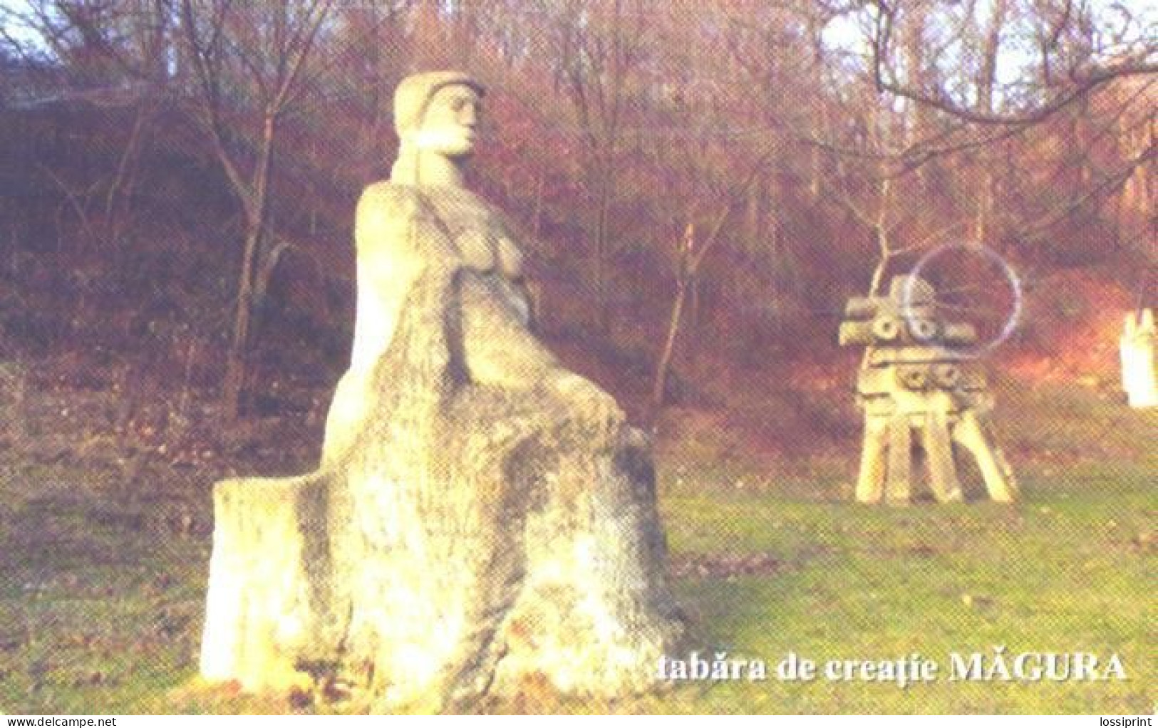 Romania:Used Phonecard, Romtelecom, 50000 Lei, Sculptures - Landscapes