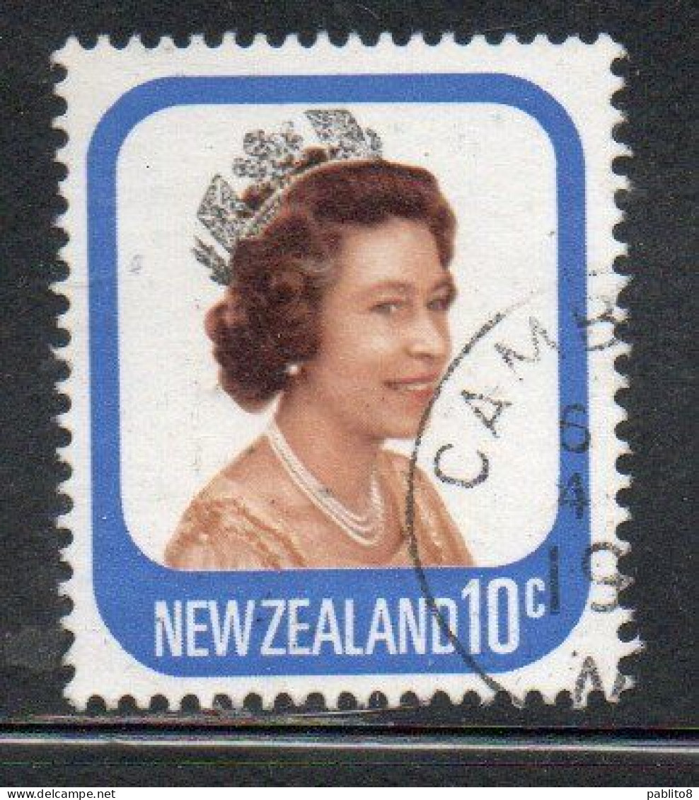 NEW ZEALAND NUOVA ZELANDA 1977 1982 QUEEN ELIZABETH II 10c USED USATO OBLITERE' - Usados