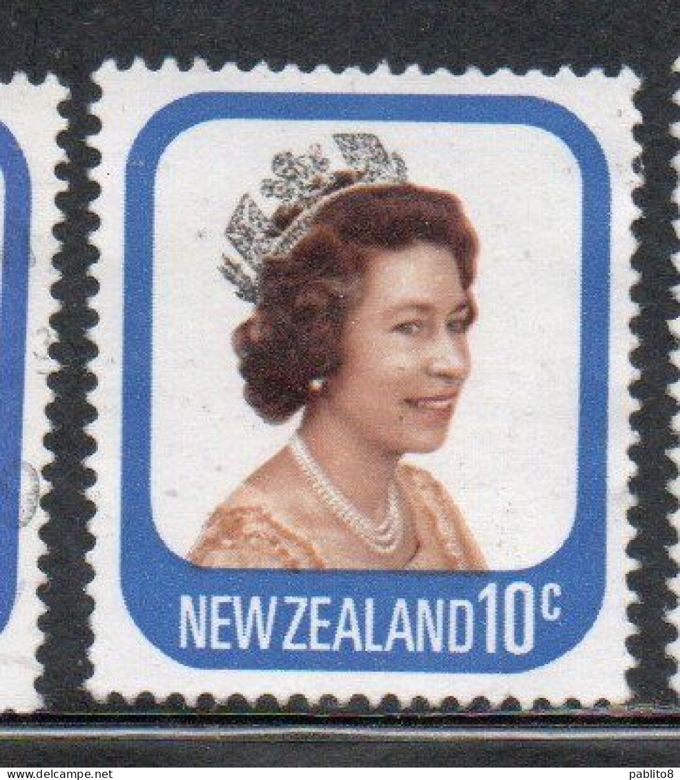 NEW ZEALAND NUOVA ZELANDA 1977 1982 QUEEN ELIZABETH II 10c USED USATO OBLITERE' - Usados