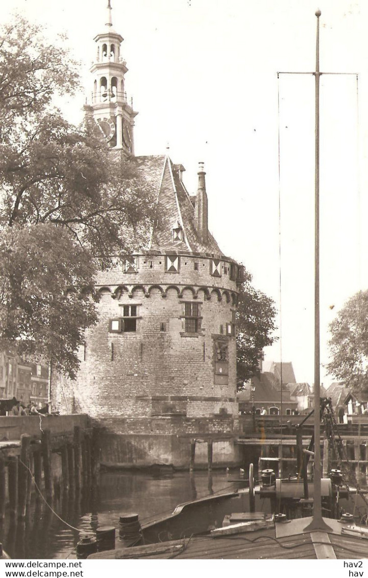 Hoorn Hoofdtoren, Binnenvaart Foto Prentbriefkaart 1923 KE3724 - Hoorn