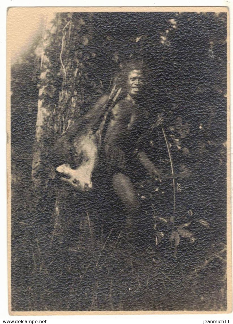 ASIE ANNAM EN 1942 ANCIENNE VERITABLE PHOTO ETHNIE BRAVE GUERRIER TRIBU CHASSEUR MOÏ MNONG VIÊT NAM PROTECTORAT CHINOIS - Azië