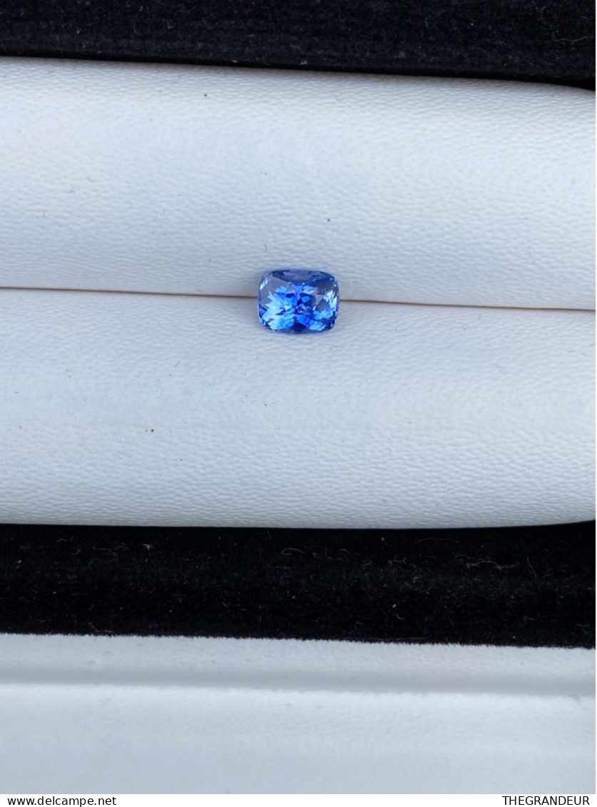 Blue Sapphire 1.10 Carat Cushion Rectangular Sri Lankan Origin Loose Gemstones - Saphir