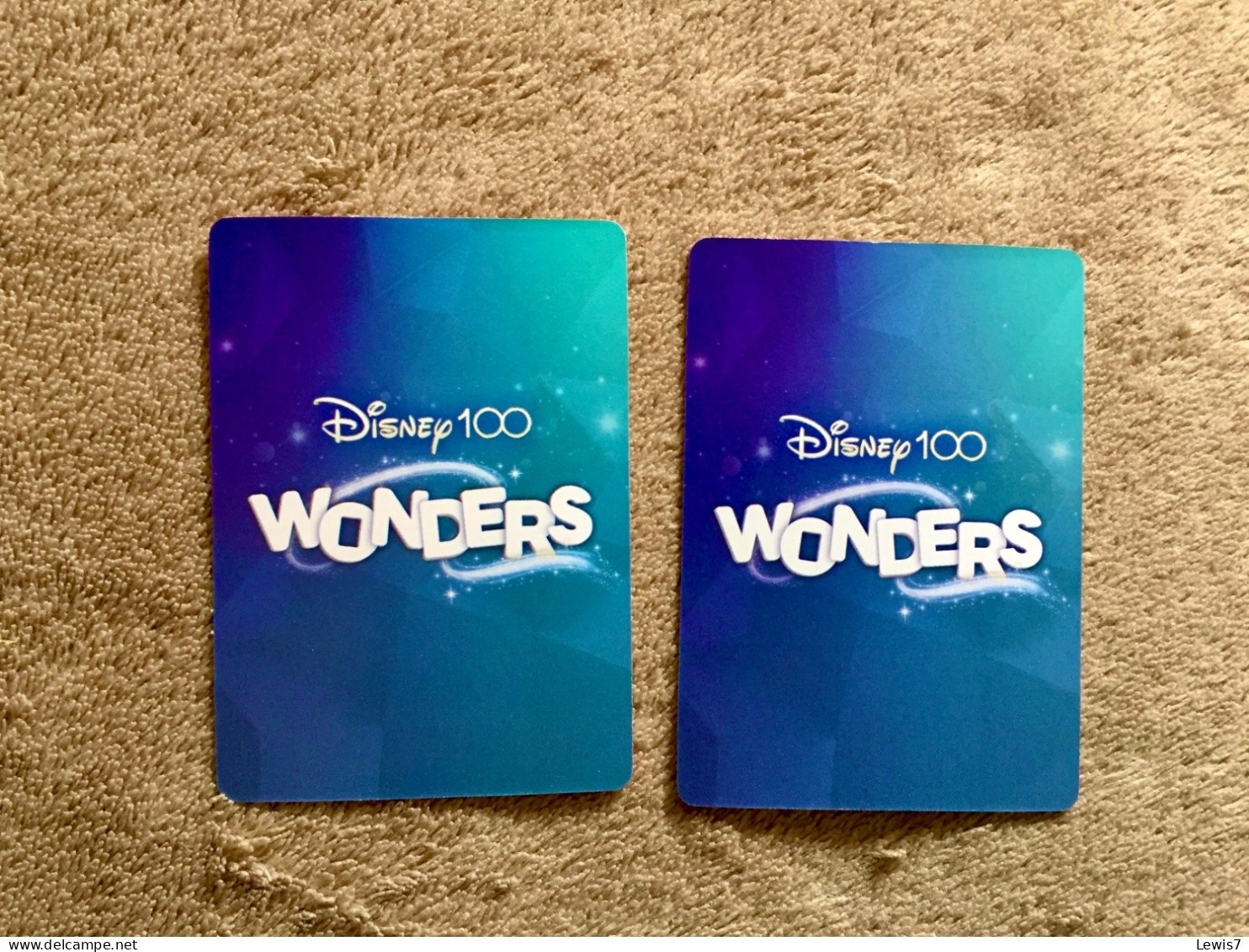 Set Of 2 DISNEY Cards - Disney