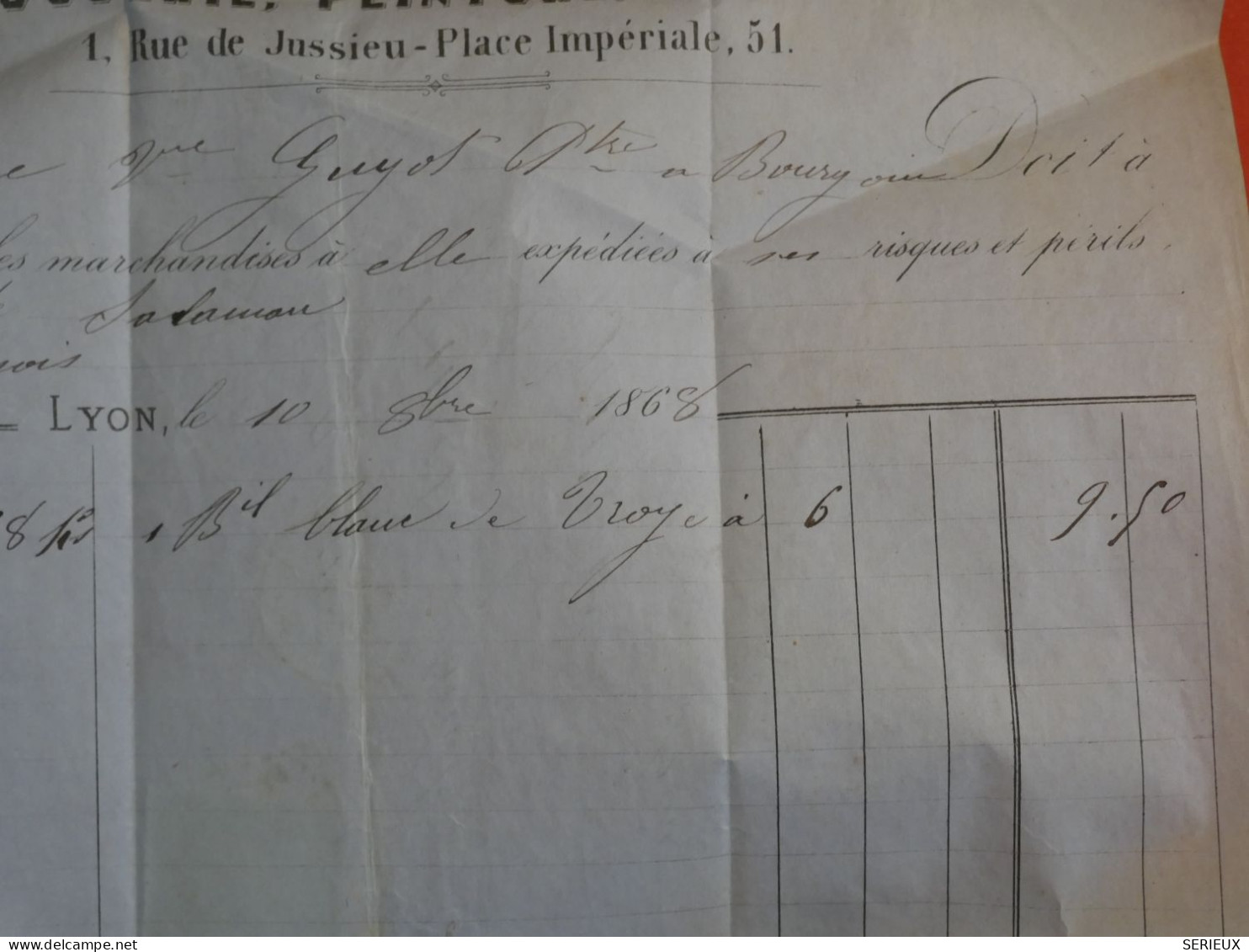 BZ12 FRANCE BELLE LETTRE 1868  LYON A BOURGOIN  +NAPOLEON N°29  ++AFF. INTERESSANT ++ - 1863-1870 Napoléon III Con Laureles
