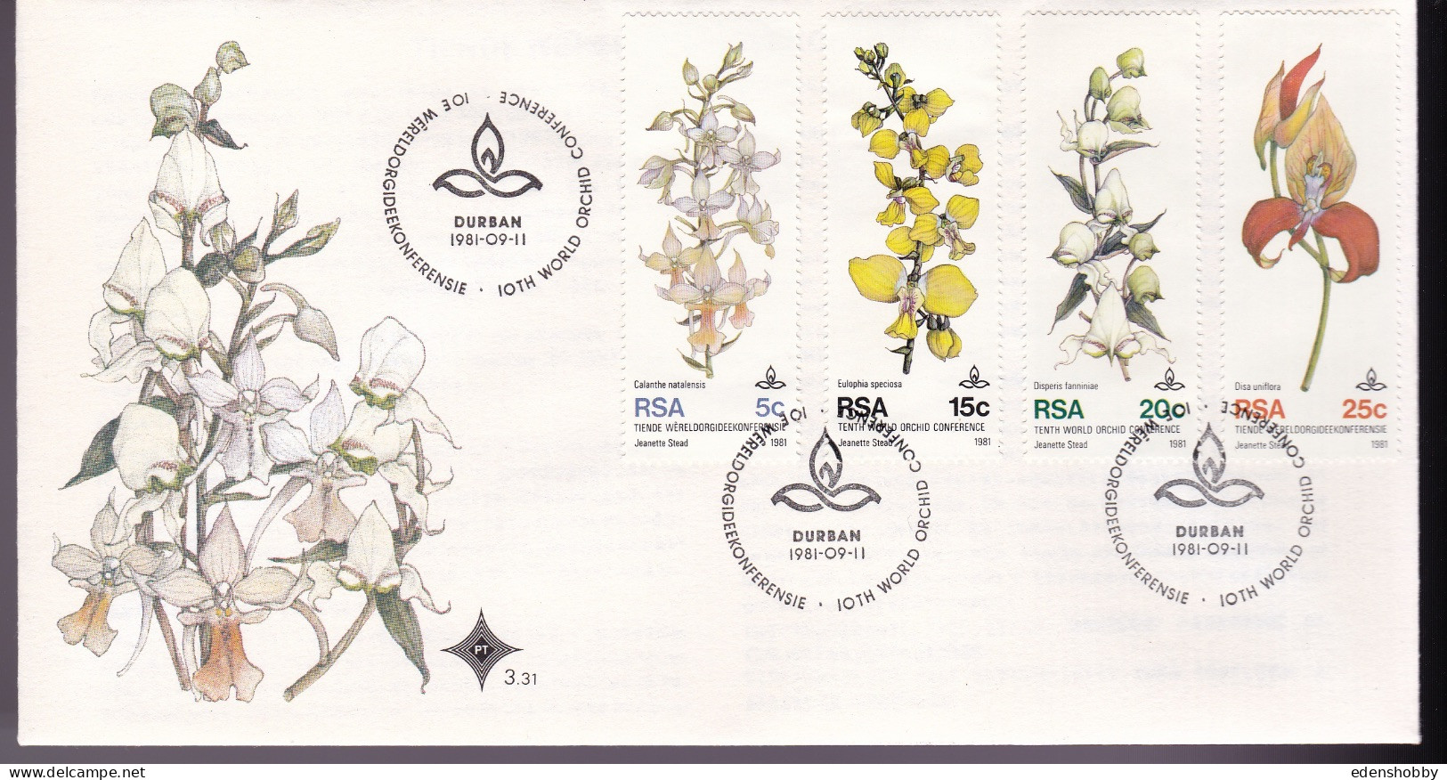 1981 SOUTH AFRICA RSA 9 Official First day Covers  FDC 3.27, 3.28, S7, 3.29, 3.30, 3.31, 3.31, S8, 3.33