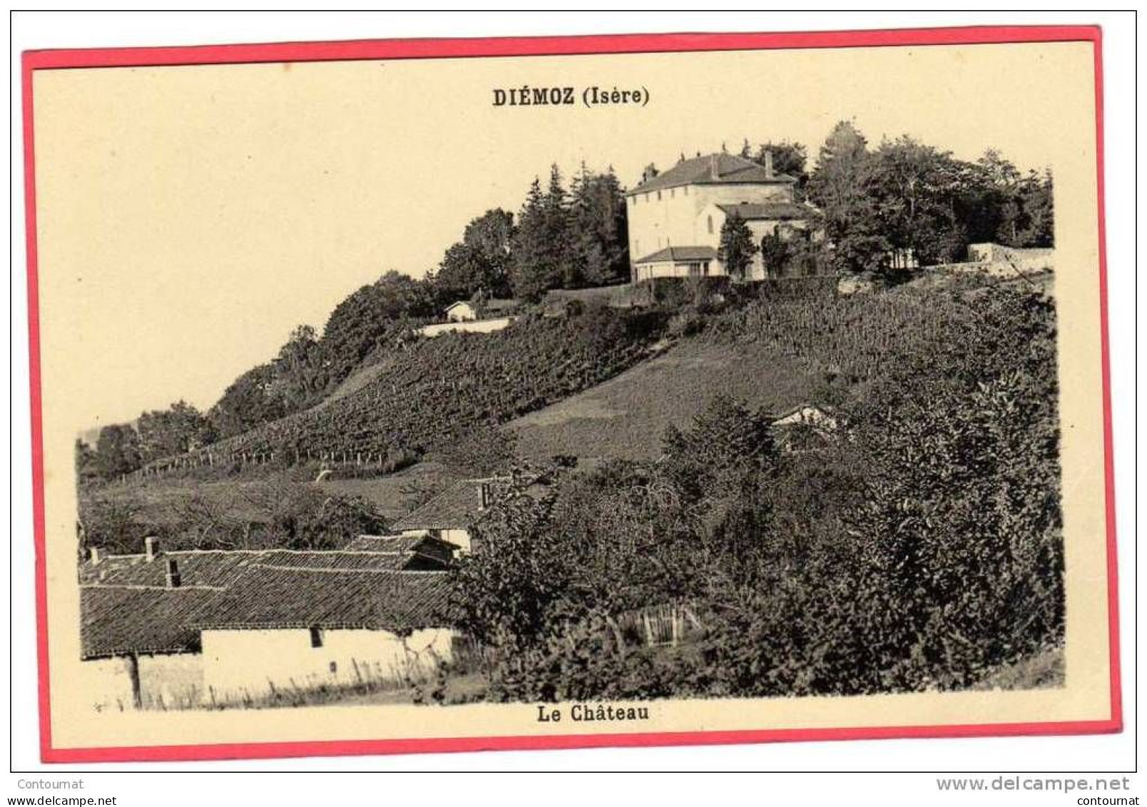 CPA 38 DIEMOZ Le Chateau - Diémoz