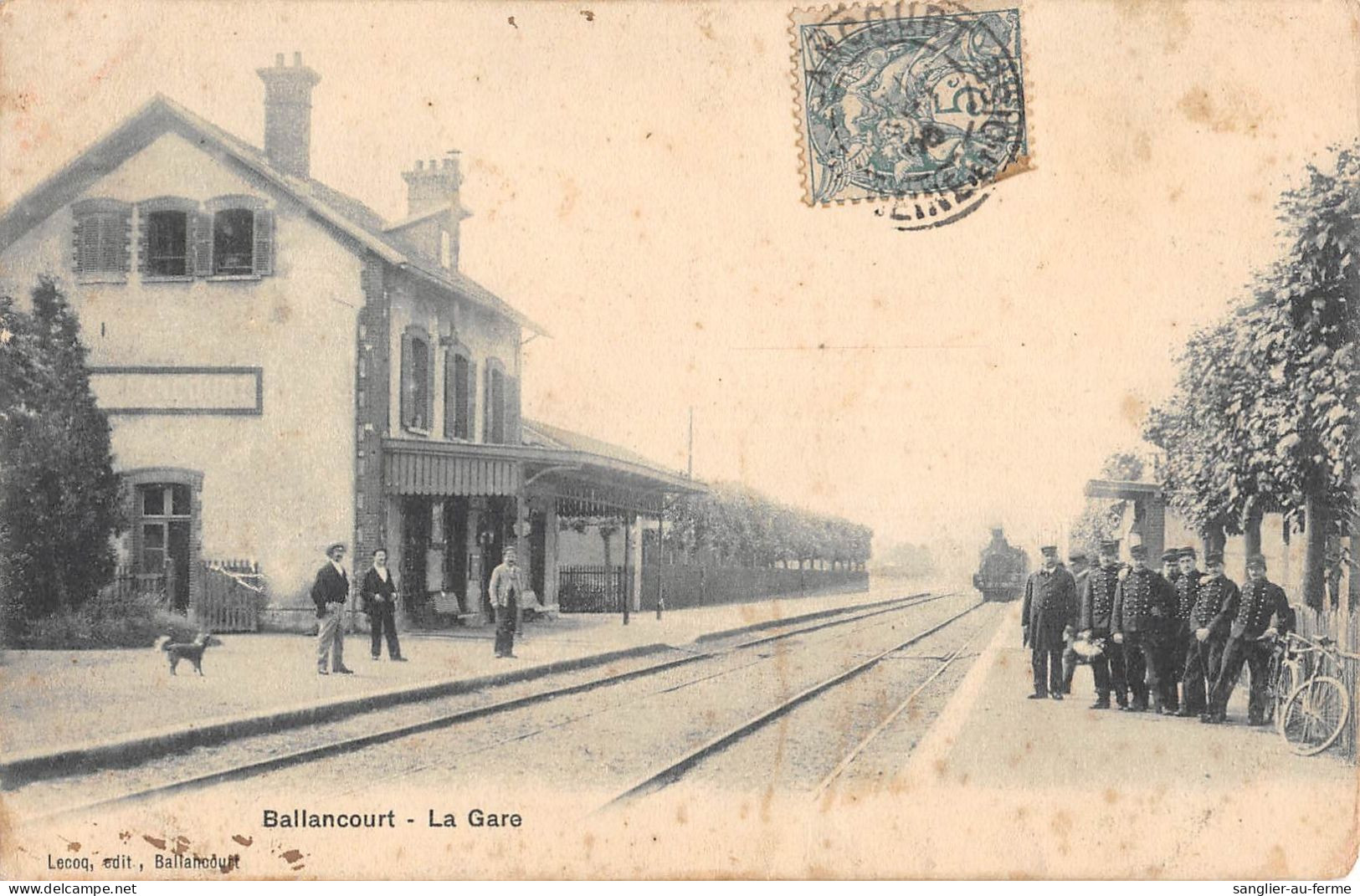 CPA 91 BALLANCOURT / LA GARE / TRAIN - Ballancourt Sur Essonne