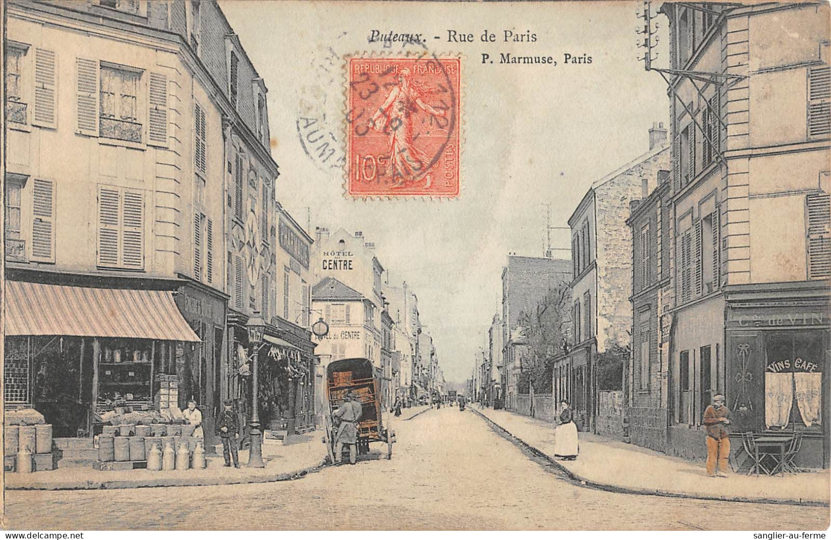 CPA 91 PUTEAUX / LA RUE DE PARIS - Puteaux