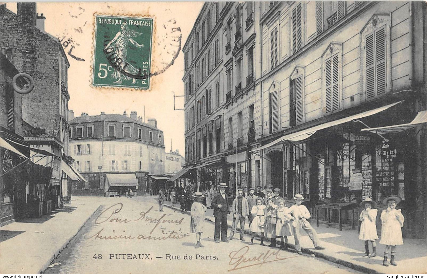 CPA 91 PUTEAUX / RUE DE PARIS - Puteaux